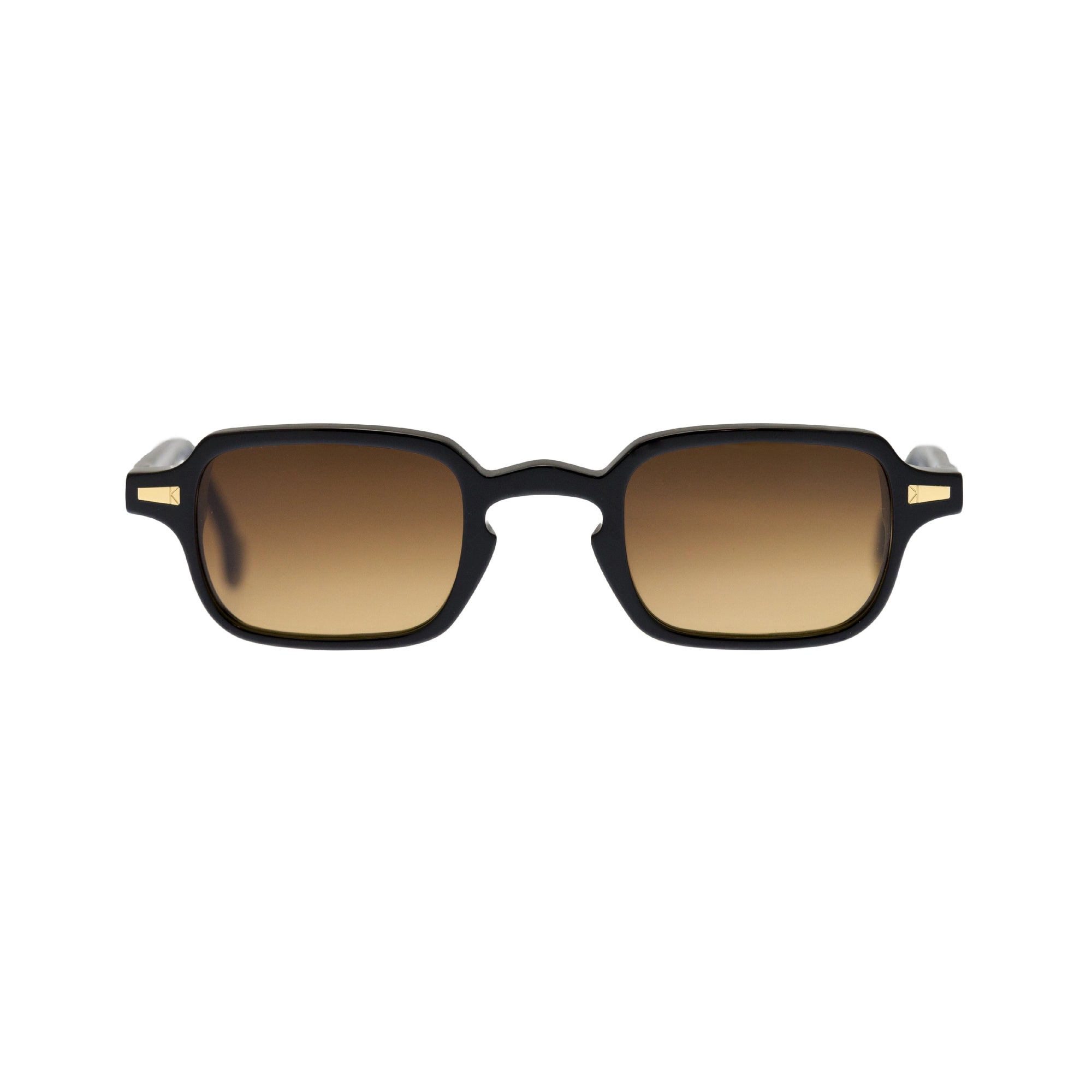Kyme Eyewear Luigi: rectangular vintage sunglasses. Color Dark avana, Material Medium, Size Acetate cellulose