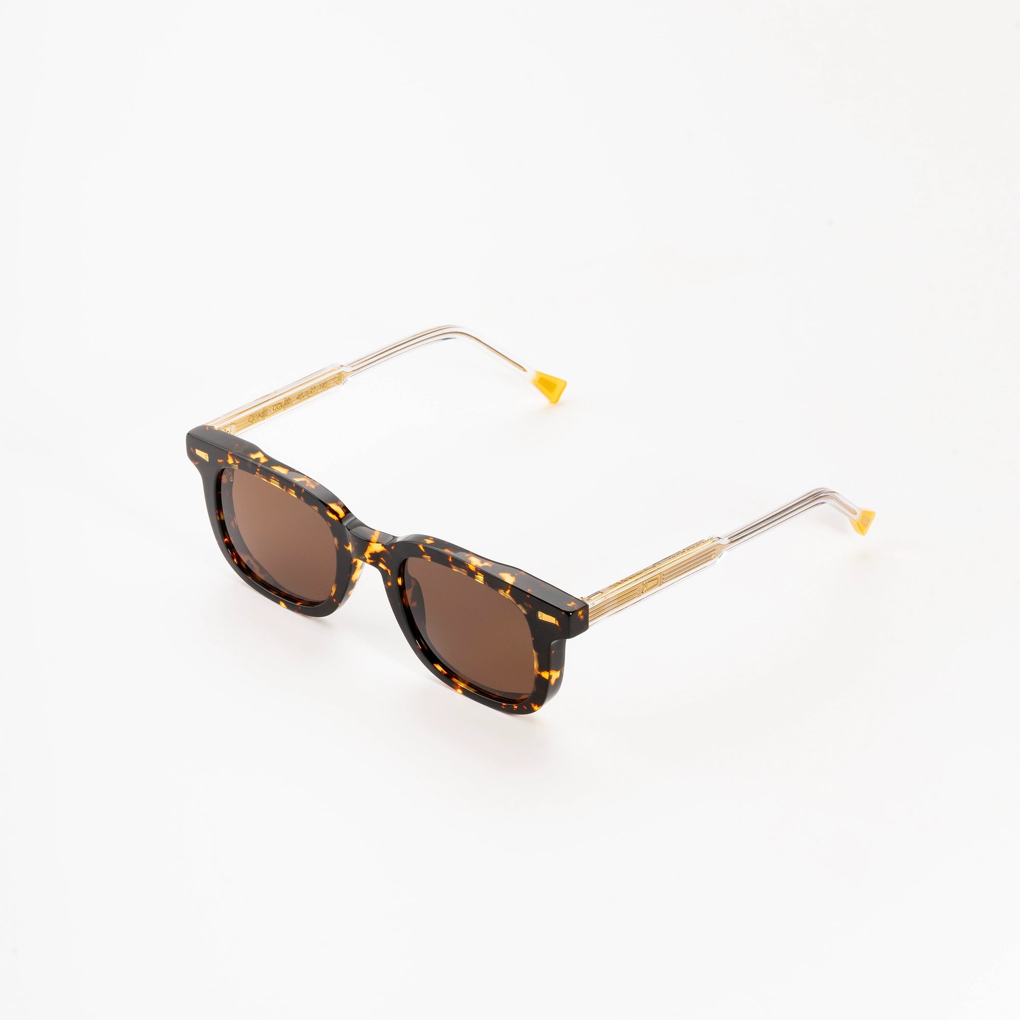 Kyme Eyewear Kymini Chase Sunglasses - Tortoise Black. Color Tortoise Black, Material Acetate cellulose, Size Medium