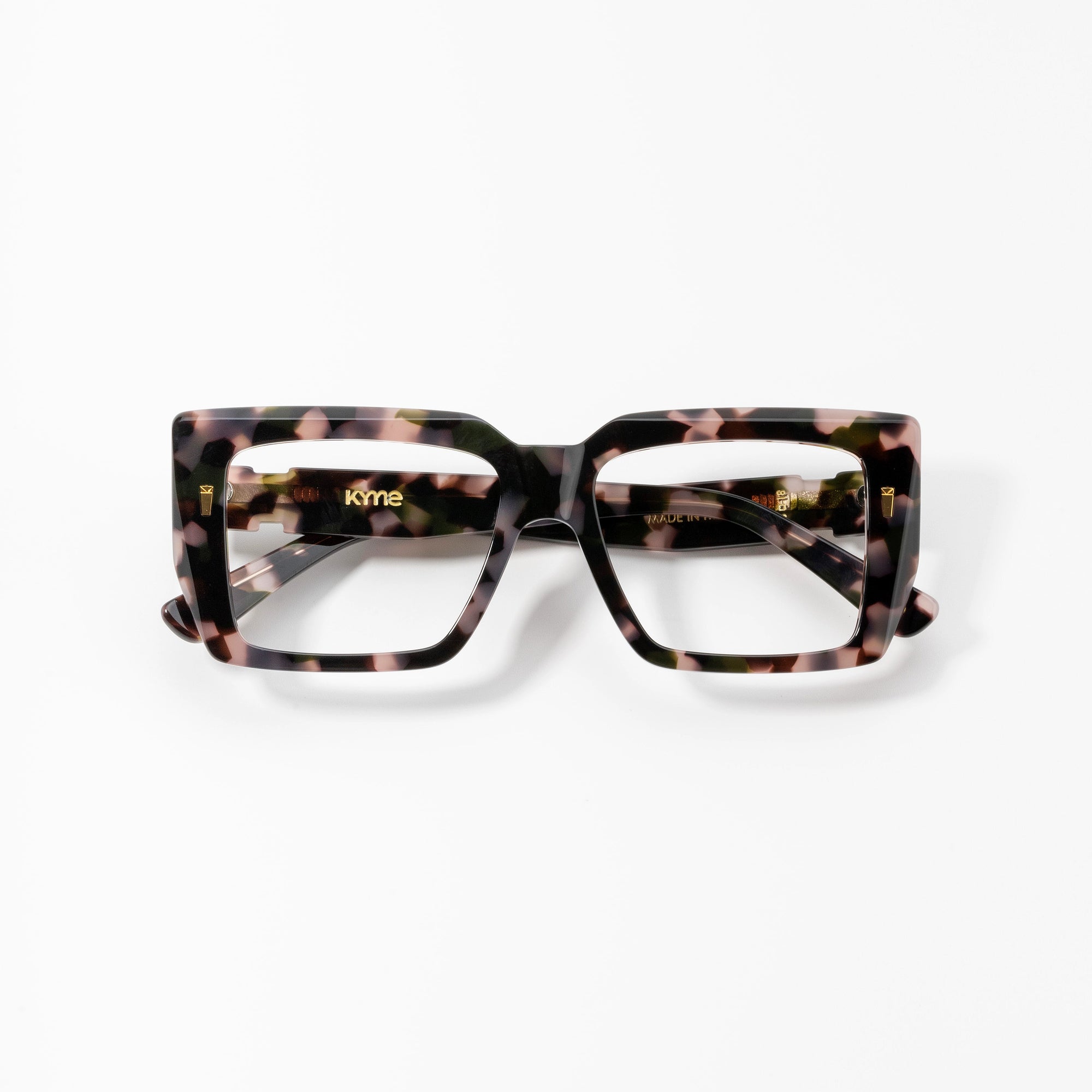 Kyme Eyewear Kyme Thalia Tortoise Sunglasses - Handmade Geometric Italian Eyewear. Color Tortoise, Size Medium