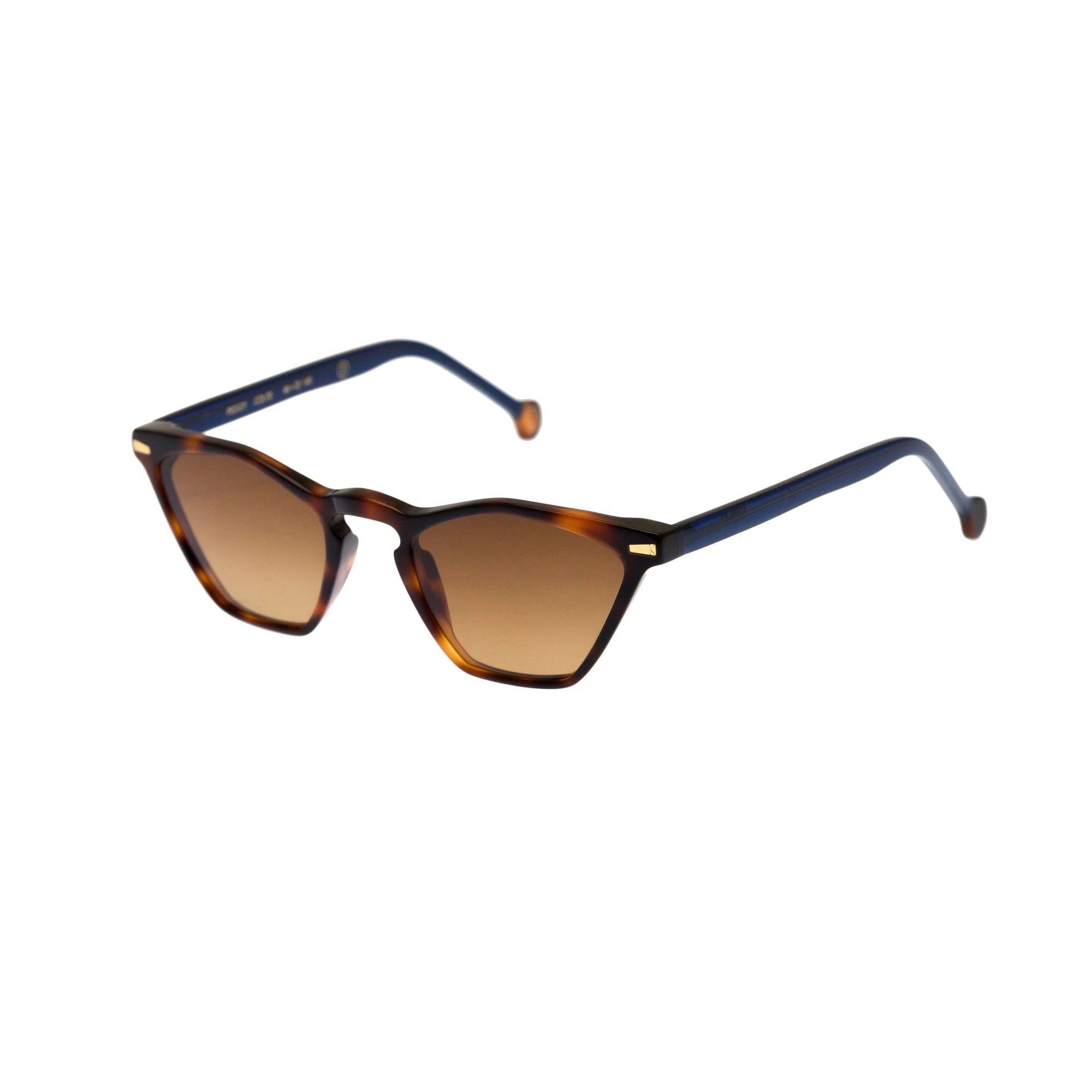 Kyme Eyewear Peggy: vintage cat-eye sunglasses. Color Camouflage black, Material Acetate cellulose, Size Small