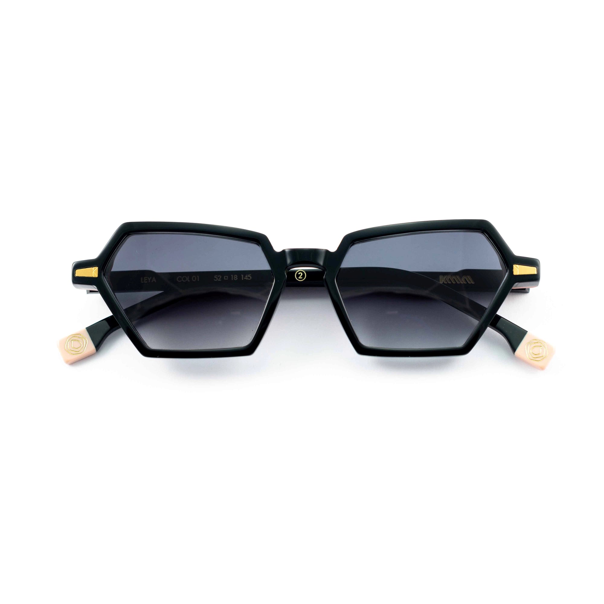 Kyme Eyewear Leya: cat-eye sunglasses. Color Tortoise, Material Acetate cellulose, Size Medium