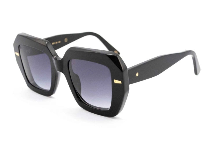 Kyme Eyewear Emma: oversize squared sunglasses. Color Tobacco, Material Acetate cellulose, Size Large