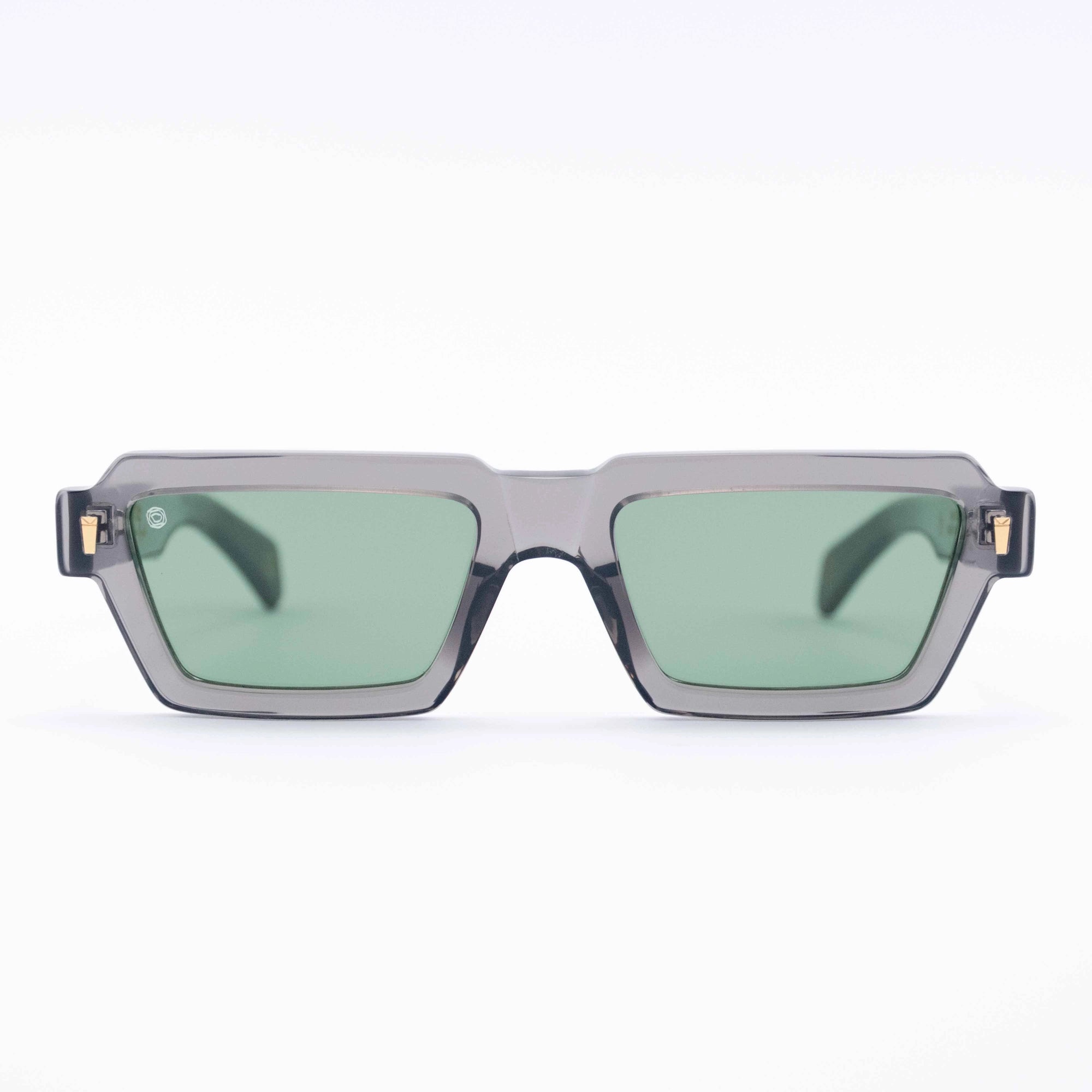 Kyme Eyewear Beaters: streetwear bold rectangular sunglasses. Color Gold, Material Acetate cellulose, Size Large