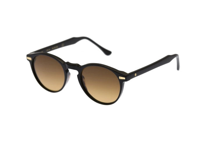 Kyme Eyewear Miki: original pantos vintage sunglasses. Color Matt black, Material Acetate ellulose