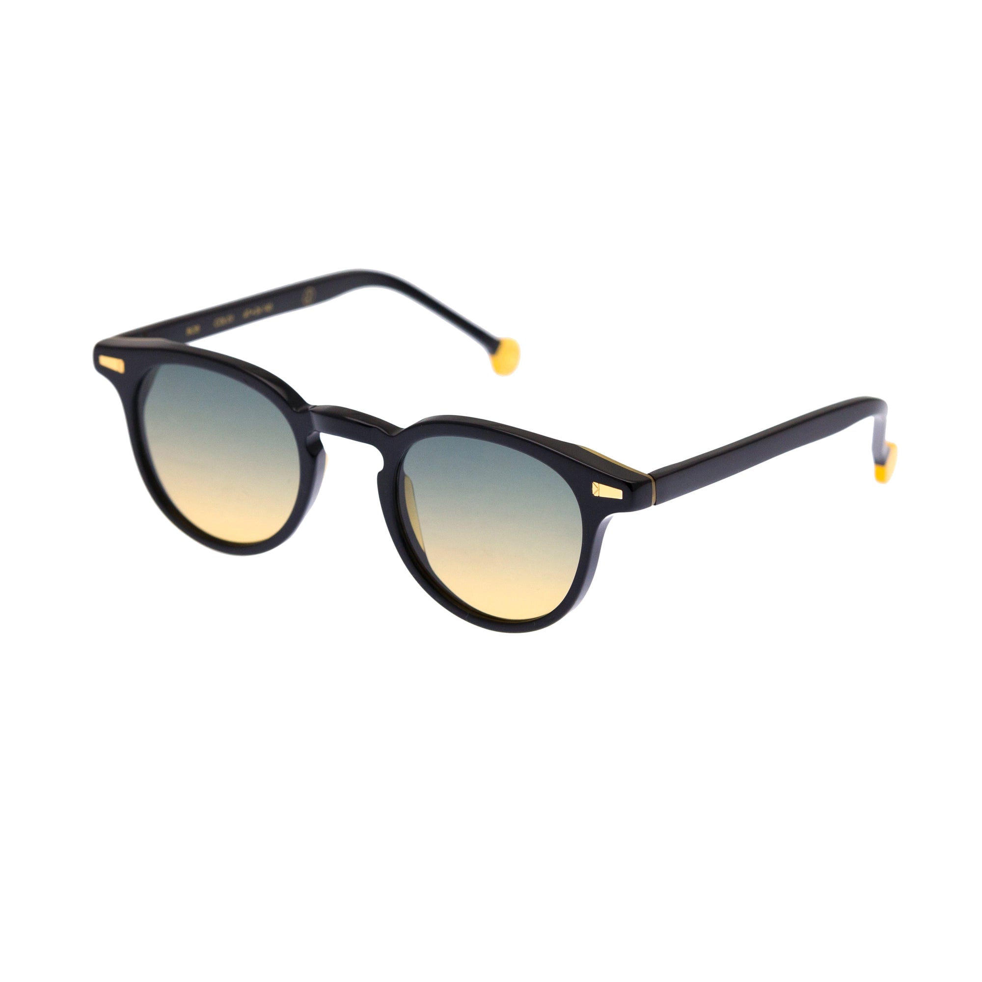 Kyme Eyewear Bob: pantos vintage sunglasses. Color Black, Material Acetate cellulose, Size Small