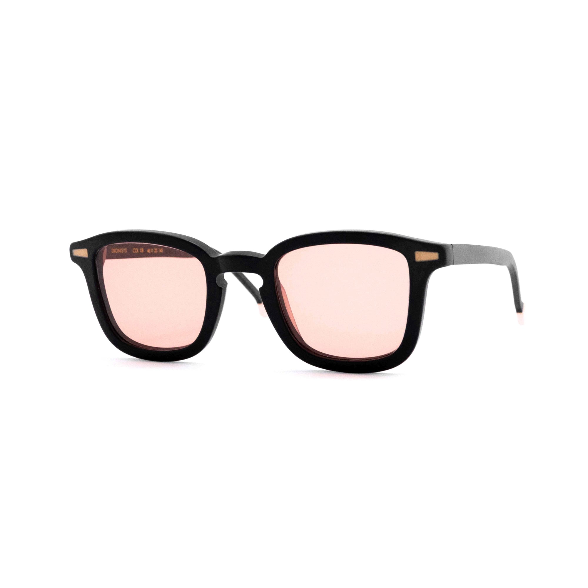 Kyme Eyewear Dionysis: squared vintage sunglasses. Color Black, Material Acetate cellulose, Size Medium