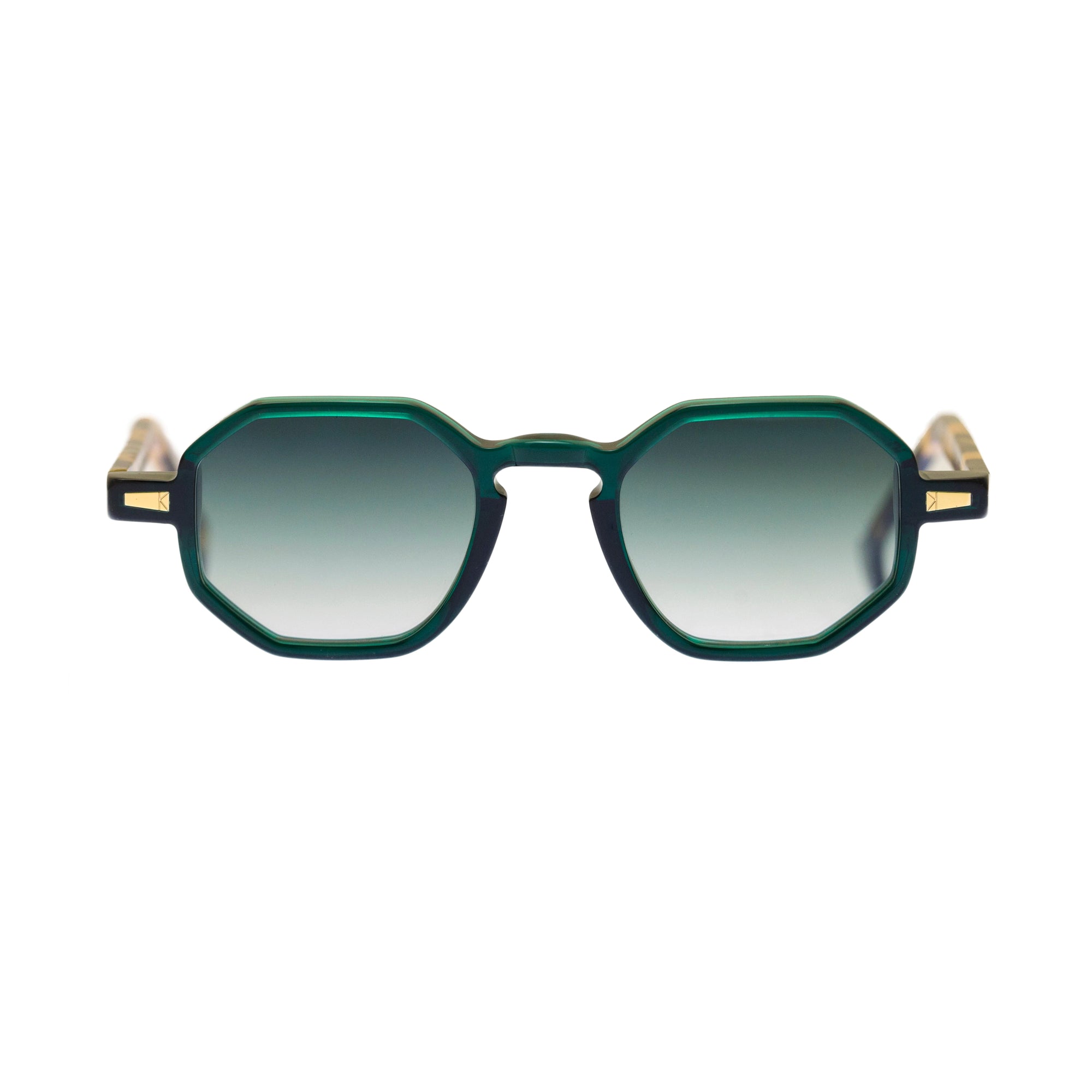 Kyme Eyewear Rio: vintage octagonal sunglasses. Color Transparent, Material Acetate cellulose, Size Small