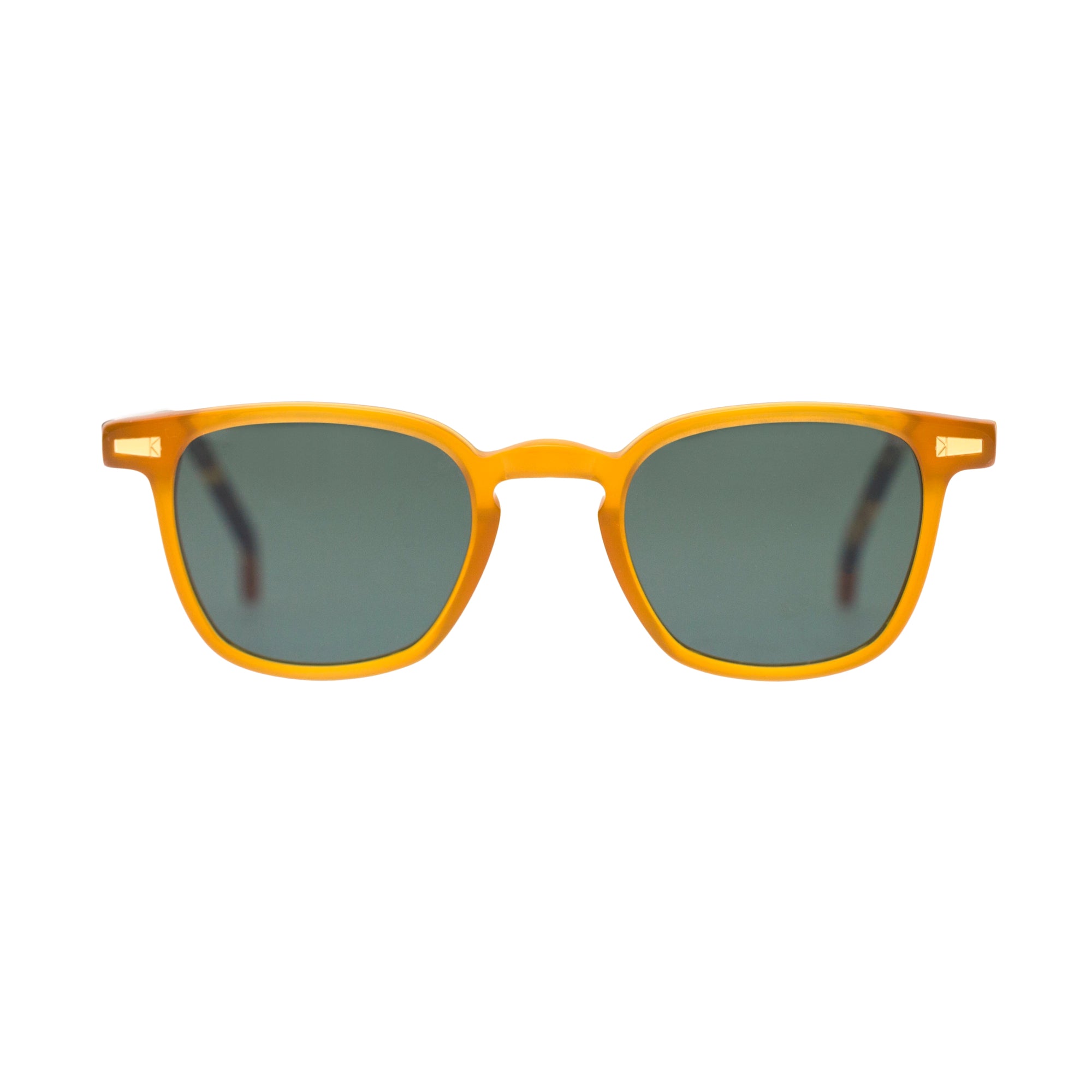 Kyme Eyewear Fernando: squared vintage sunglasses. Color Transparent, Material Acetate cellulose, Size Small