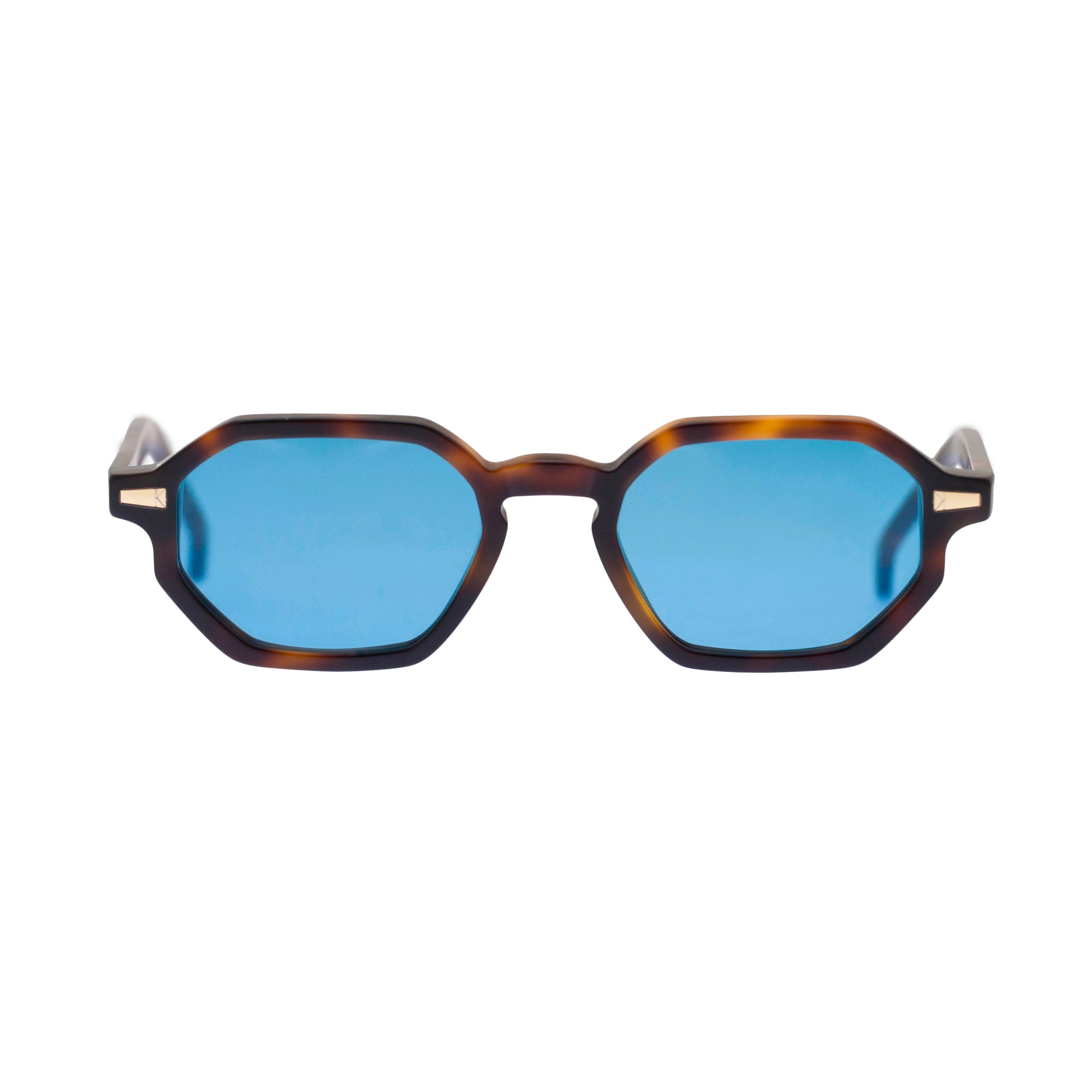 Kyme Eyewear Otis: octagonal vintage sunglasses. Color Black, Material Acetate cellulose, Size Small