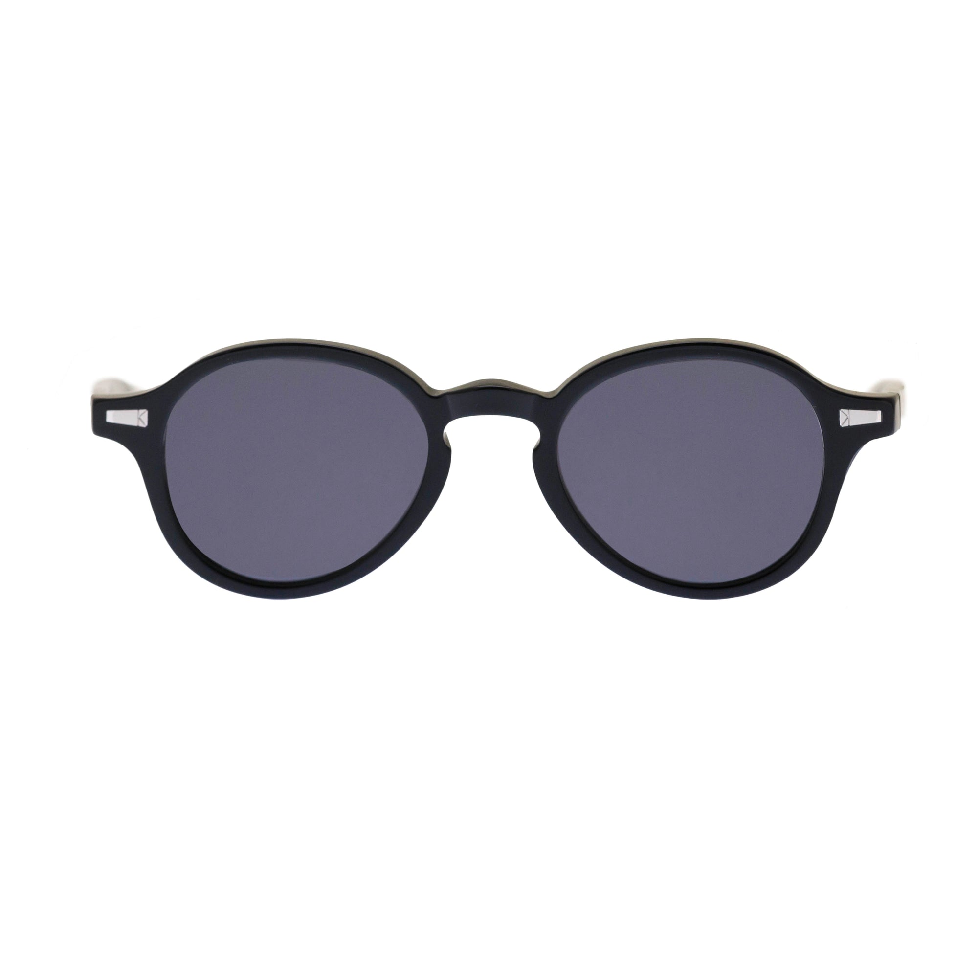 Kyme Eyewear Ezio: aviator vintage sunglasses. Color Black, Material Acetate cellulose, Size Small