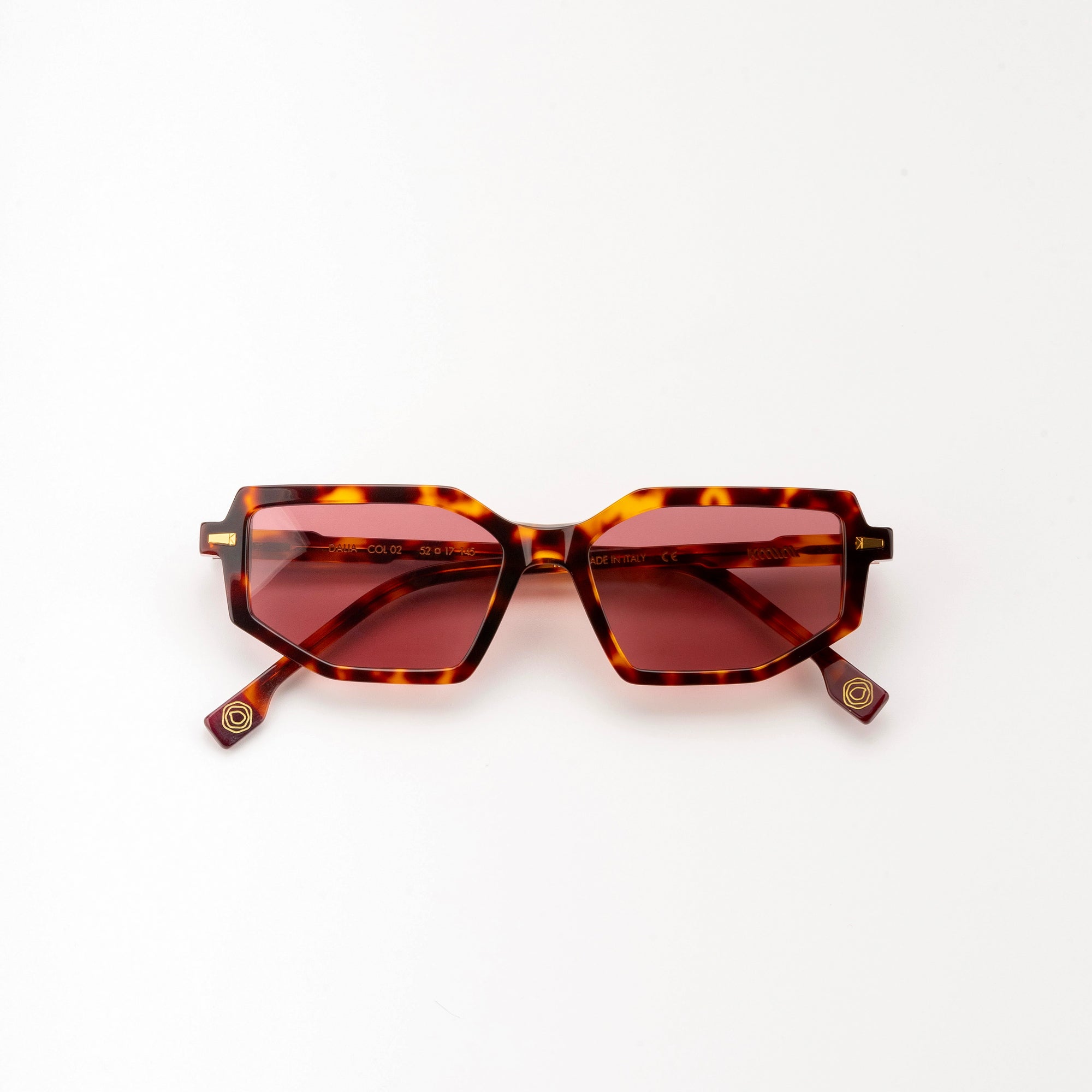 Kyme Eyewear Kymini Dalia Sunglasses - Tobacco Tortoise. Bicolor tobacco/tortoise, Material Acetate cellulose, Size Medium