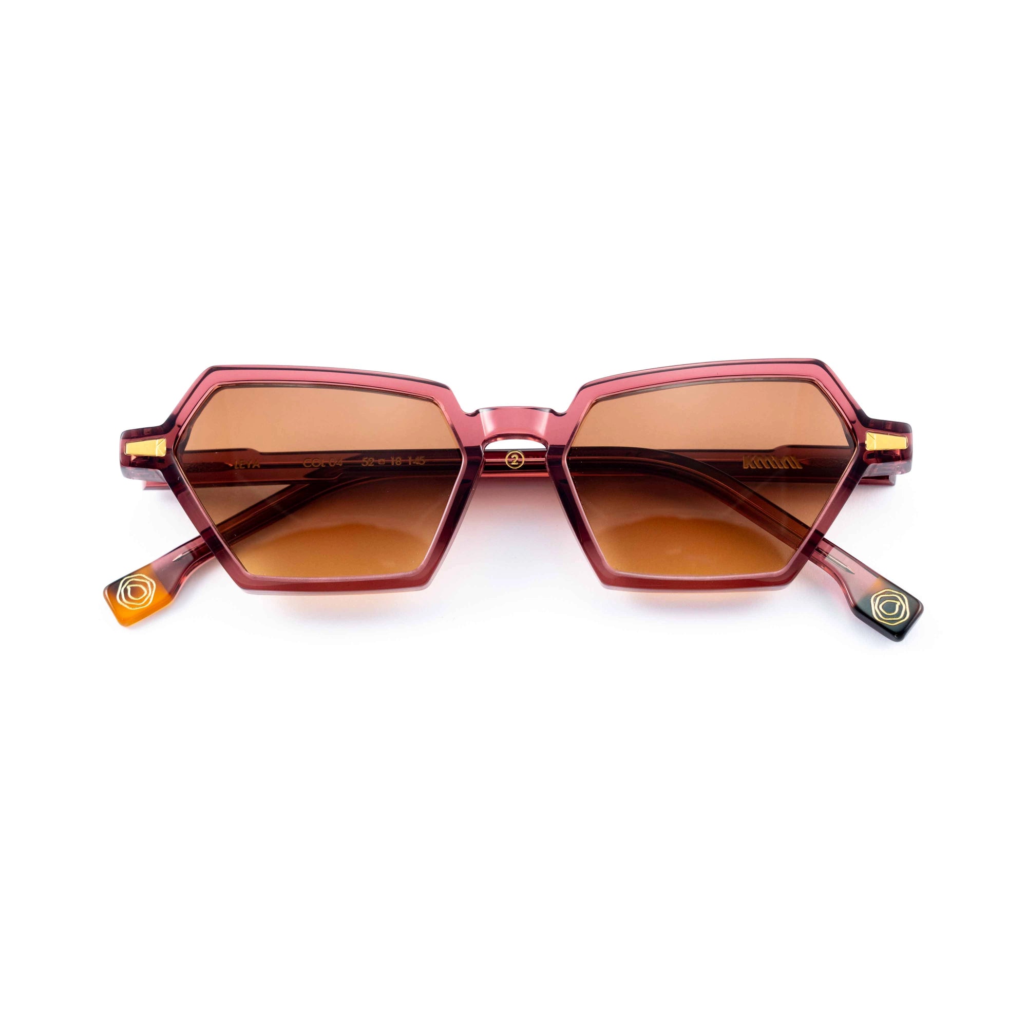 Kyme Eyewear Leya: cat-eye sunglasses. Color Black, Material Acetate cellulose, Size Medium