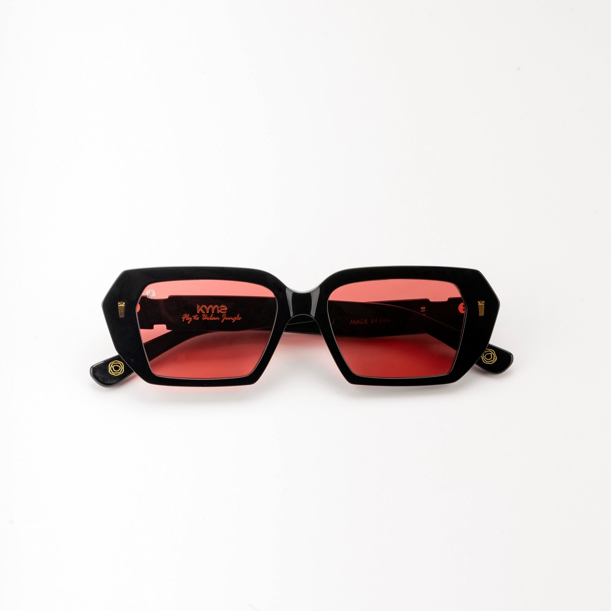 Kyme Eyewear Fly to Urban Rylee Sunglasses. Color Matte Black, Material Acetate cellulose, Size Medium