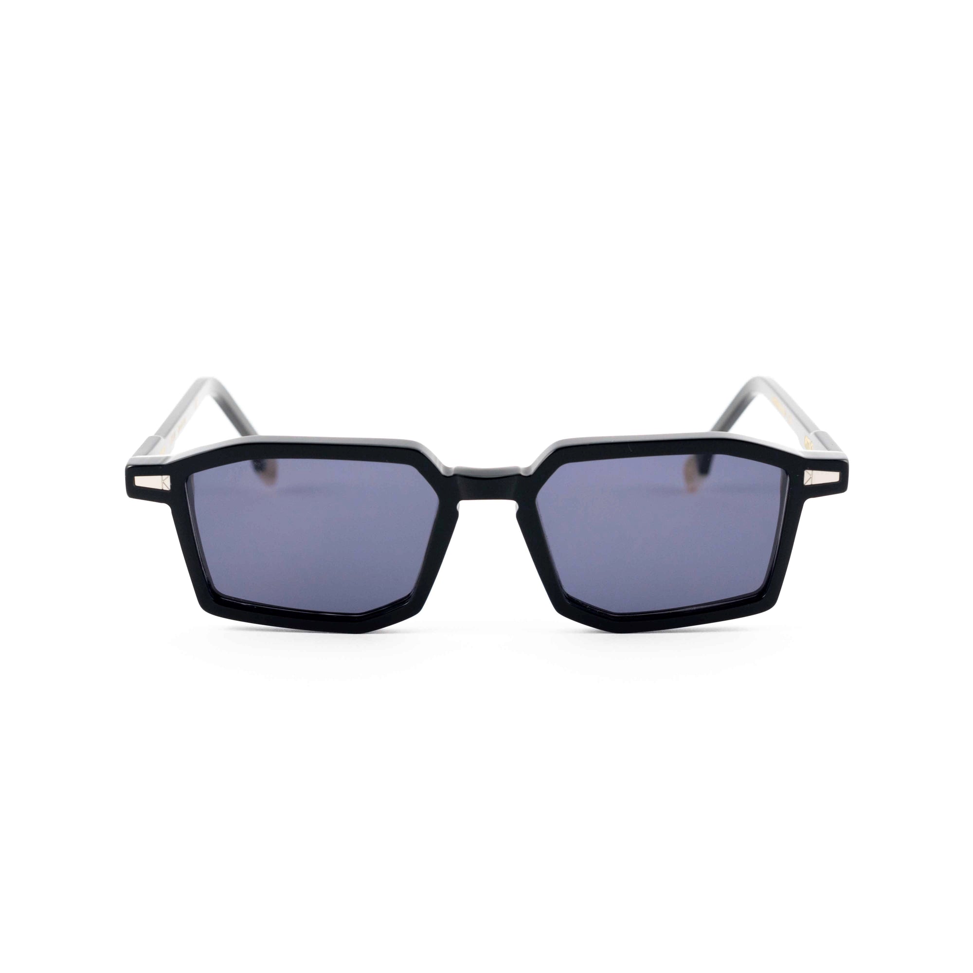 Kyme Eyewear Javier: rectangular sunglasses. Color Dark avana, Material Acetate cellulose, Size Medium