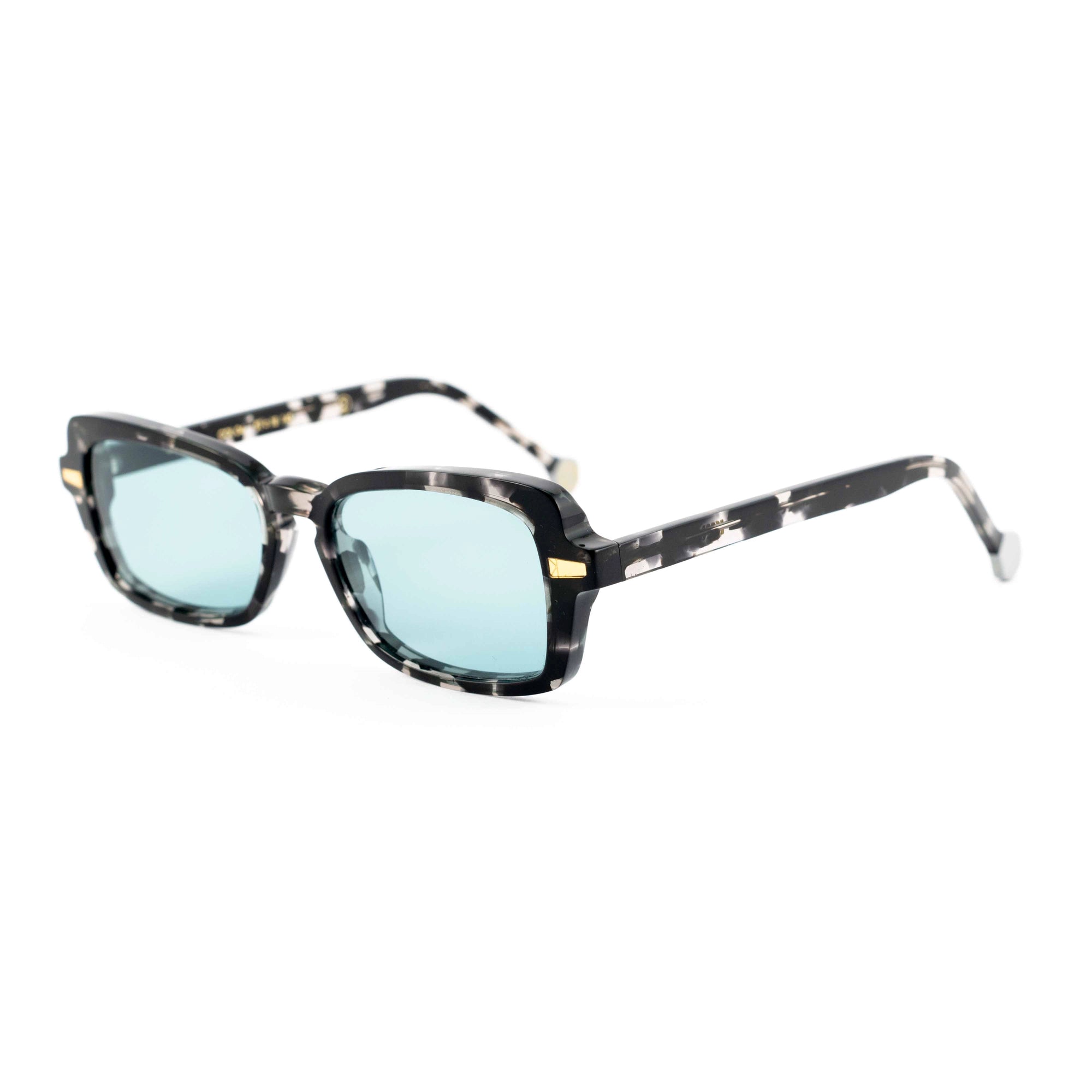 Kyme Eyewear GIORGIA4: cat-eye vintage sunglasses. Color Camouflage black, Material Acetate cellulose, Size Medium