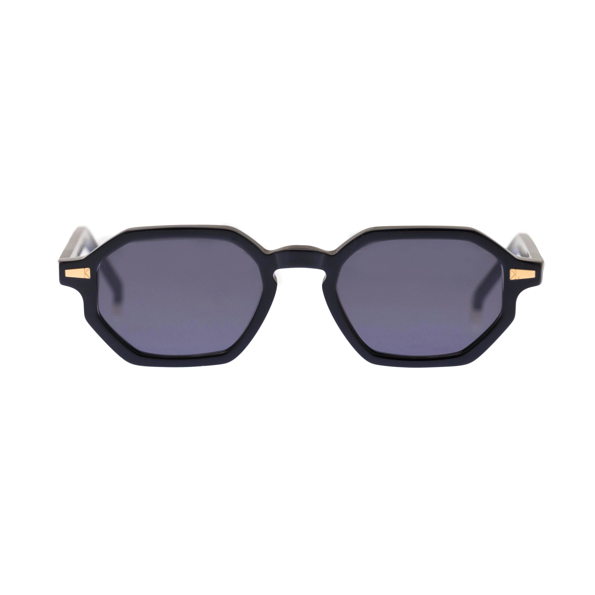 Kyme Eyewear Otis: octagonal vintage sunglasses. Color Strawberry, Material Acetate cellulose, Size Small