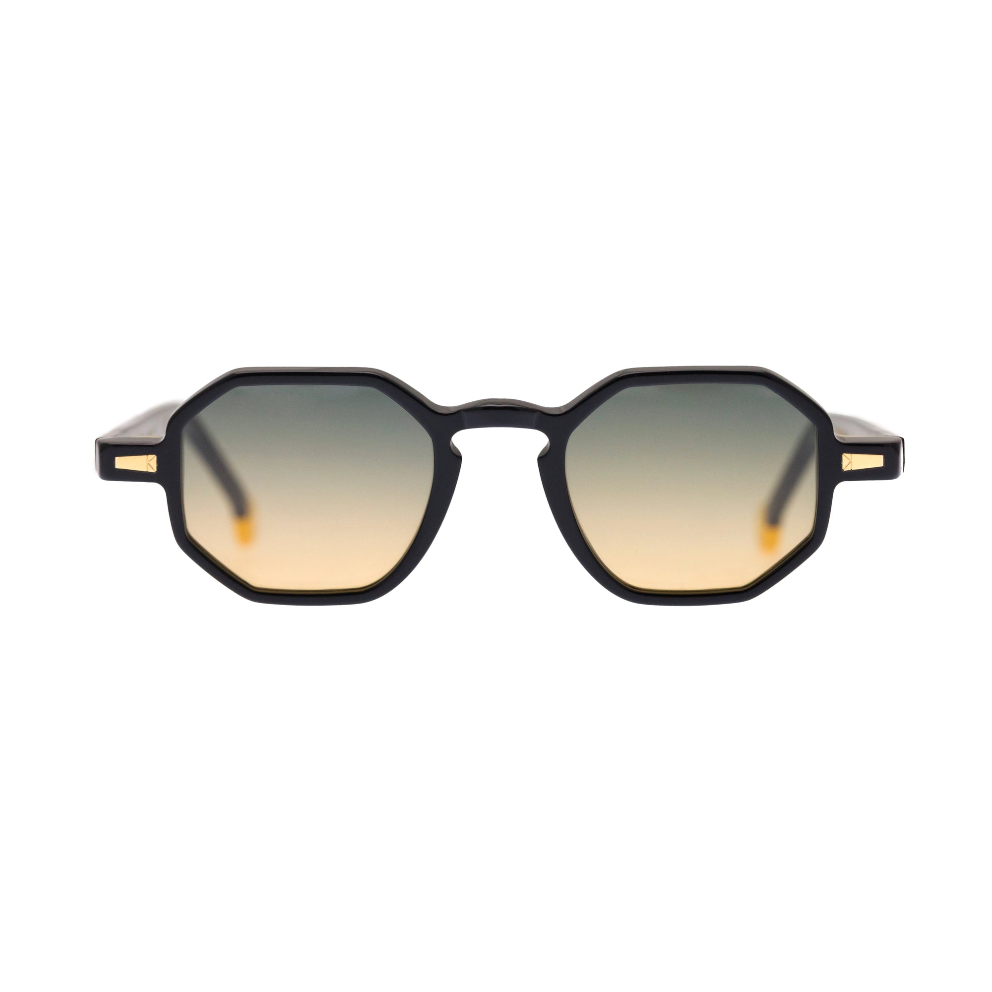 Kyme Eyewear Rio: vintage octagonal sunglasses. Color Tobacco, Material Acetate cellulose, Size Small