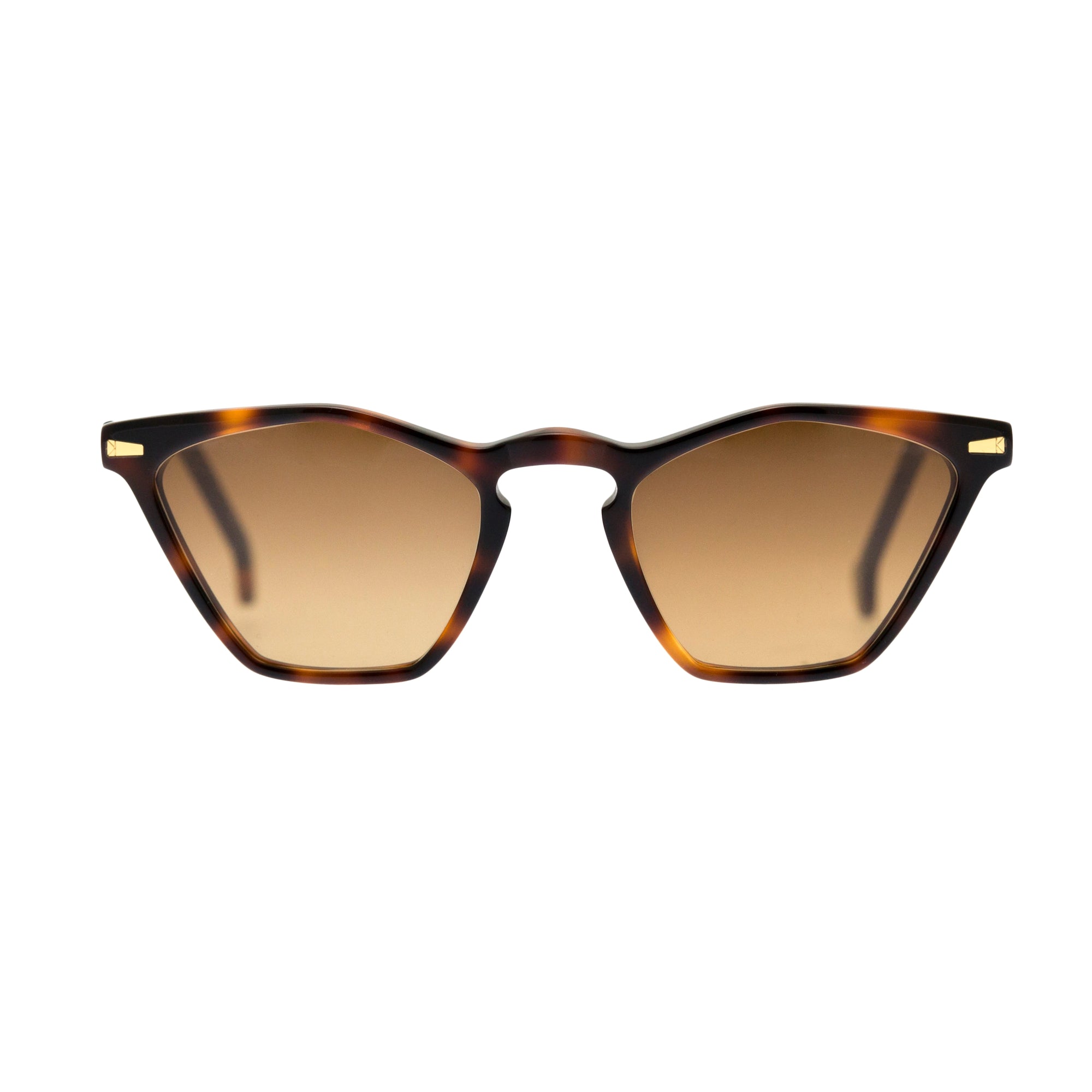 Kyme Eyewear Peggy: vintage cat-eye sunglasses. Color Brown, Material Acetate cellulose, Size Small