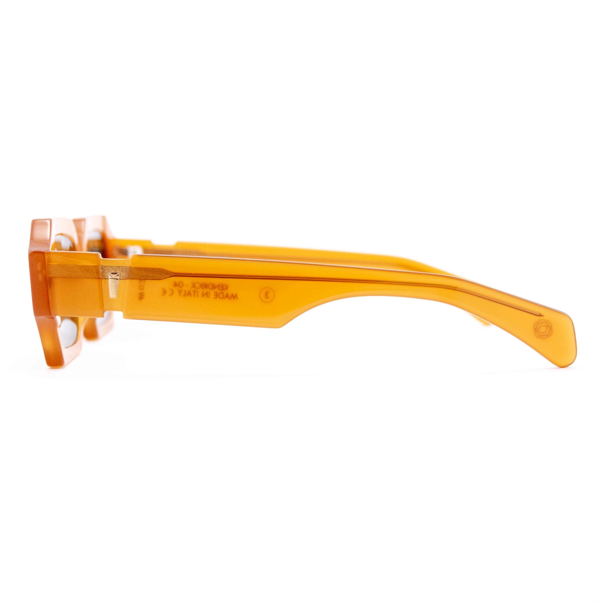 Kyme Eyewear Kendrick: rectangular streetwear sunglasses. Color White, Material Acetate cellulose, Size Medium