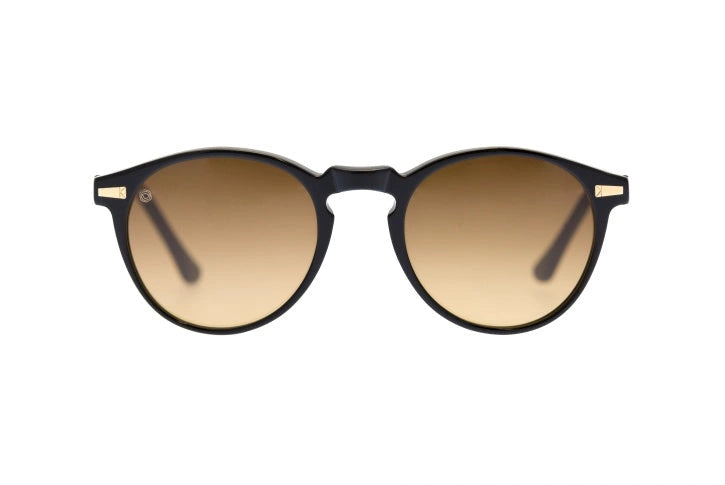 Kyme Eyewear Miki: original pantos vintage sunglasses. Bicolor black/camou black, Material Acetate ellulose