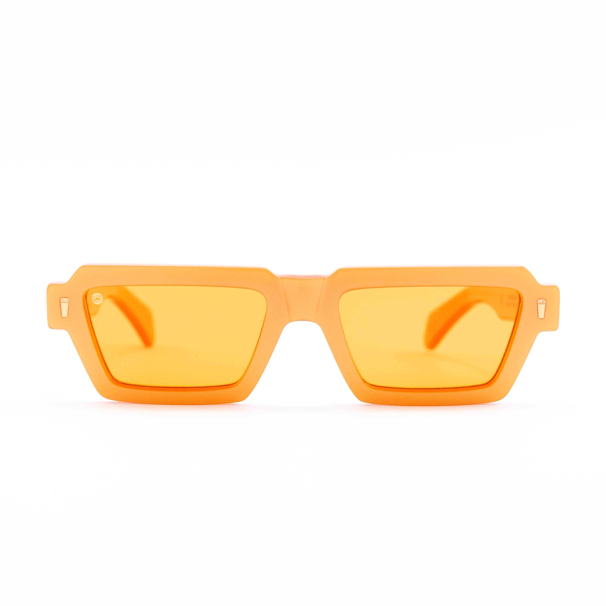 Kyme Eyewear Beaters: streetwear bold rectangular sunglasses. Color Brown, Material Acetate cellulose, Size Large