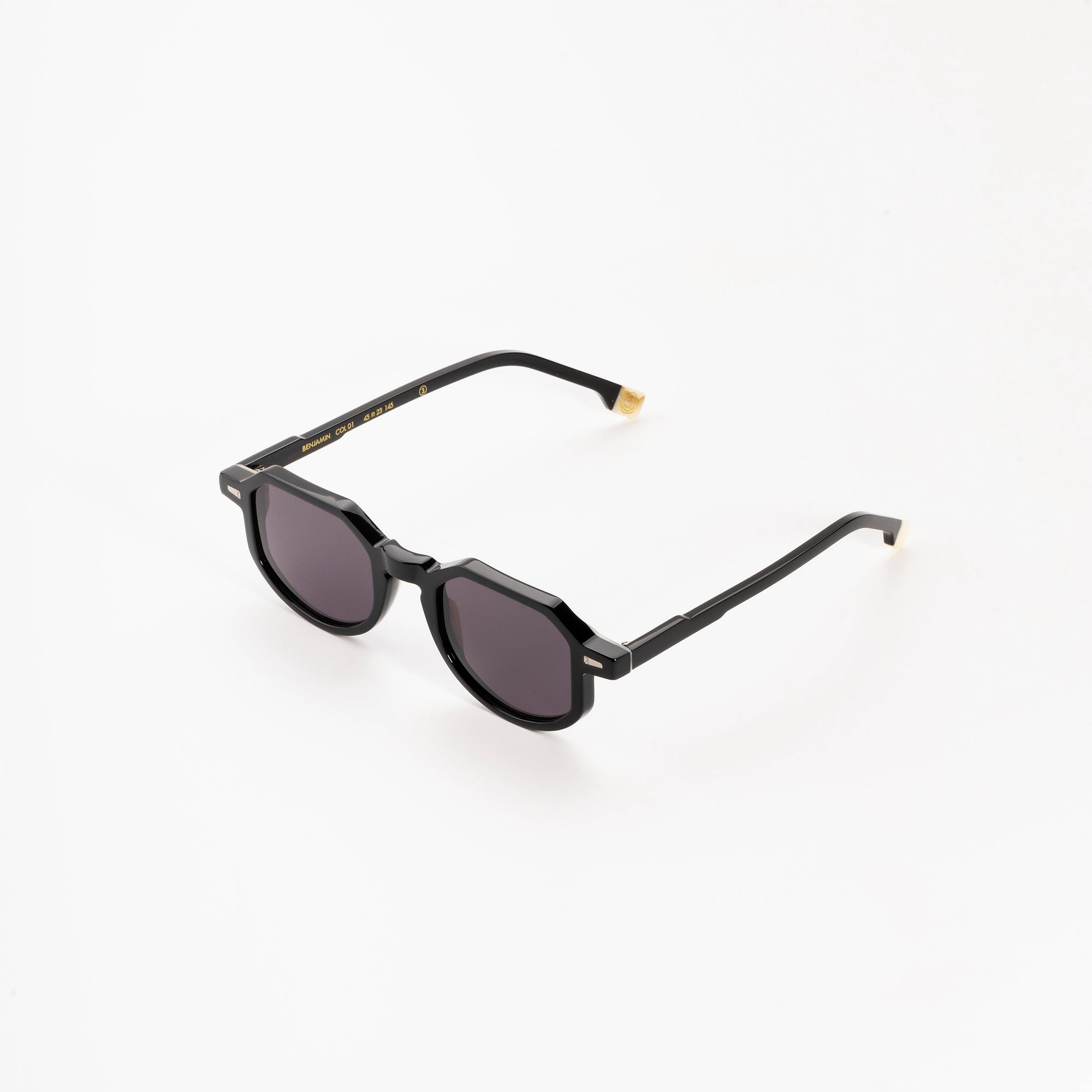 Kyme Eyewear Kymini Benjamin Sunglasses - Black. Color Black, Material Acetate cellulose, Size Medium