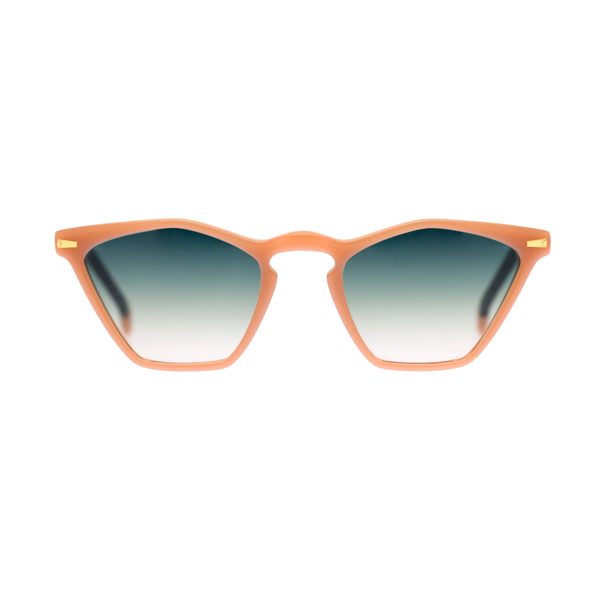 Kyme Eyewear Peggy: vintage cat-eye sunglasses. Color Camouflage black, Material Acetate cellulose, Size Small