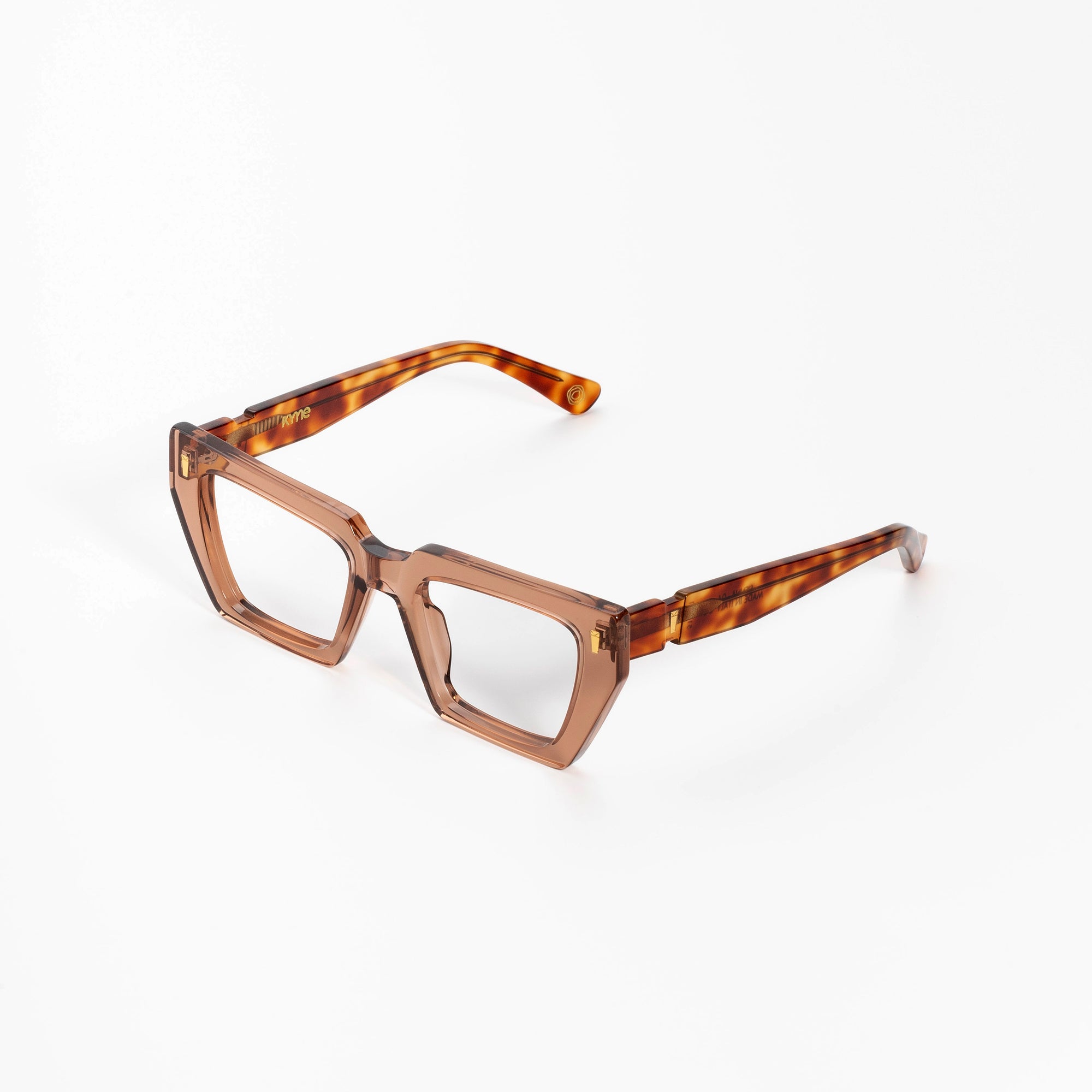 Kyme Eyewear Kyme Sienna Amber Tortoise Sunglasses - Bold Handmade Italian Eyewear. Color Amber Tortoise, Size Medium