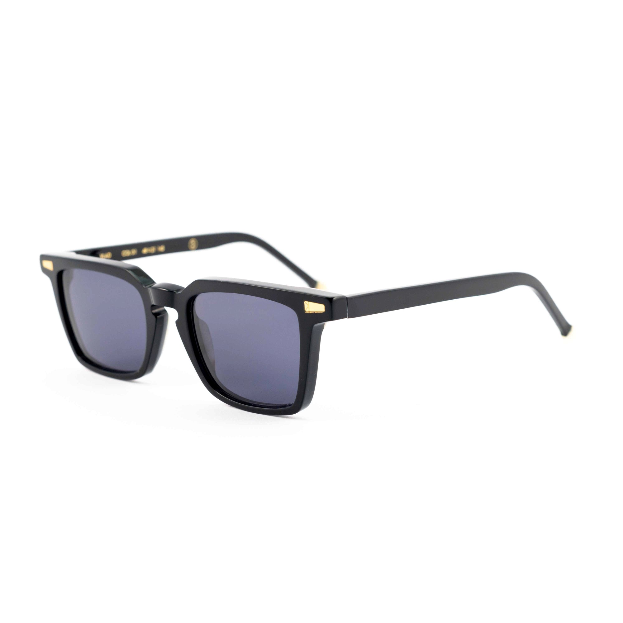 Kyme Eyewear Vlad: vintage rectangular sunglasses. Color Tortoise, Material Acetate cellulose, Size Small