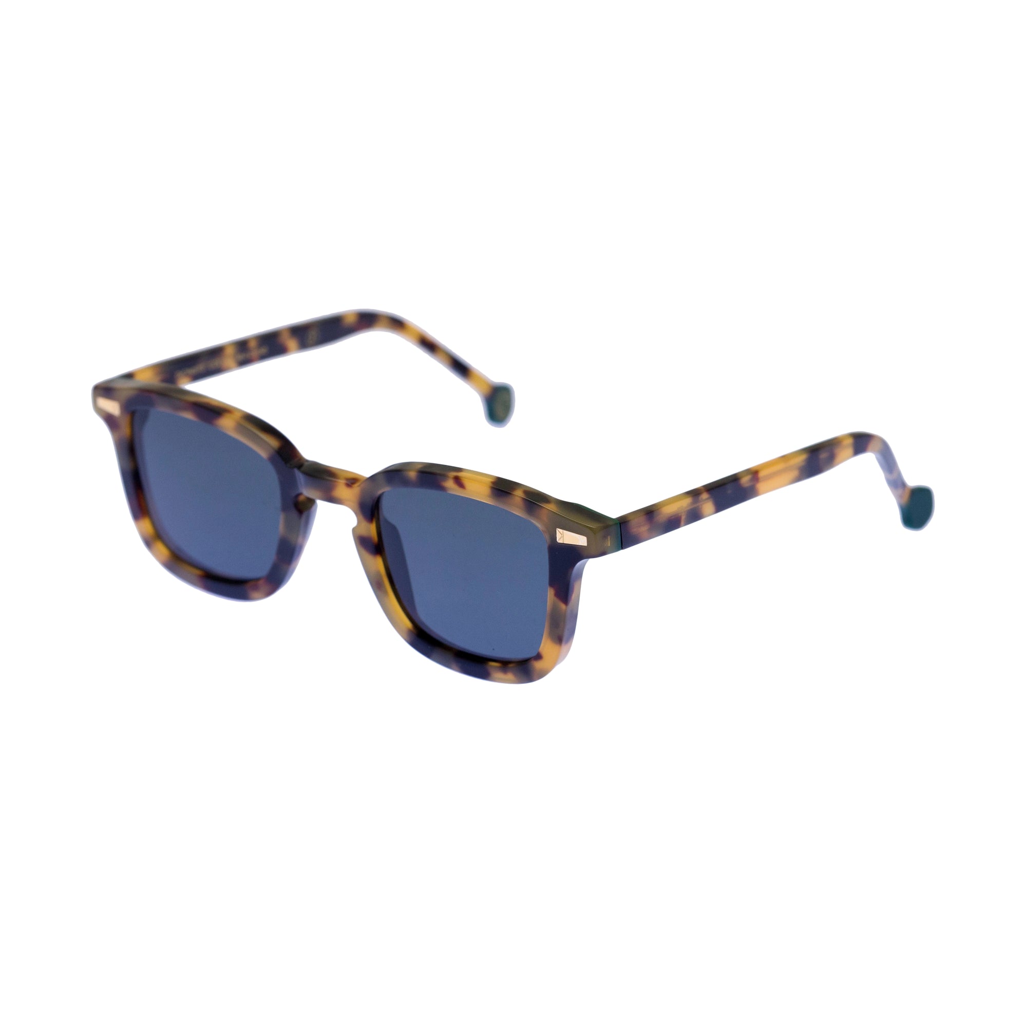 Kyme Eyewear Dionysis: squared vintage sunglasses. Color Honey, Material Acetate cellulose, Size Medium