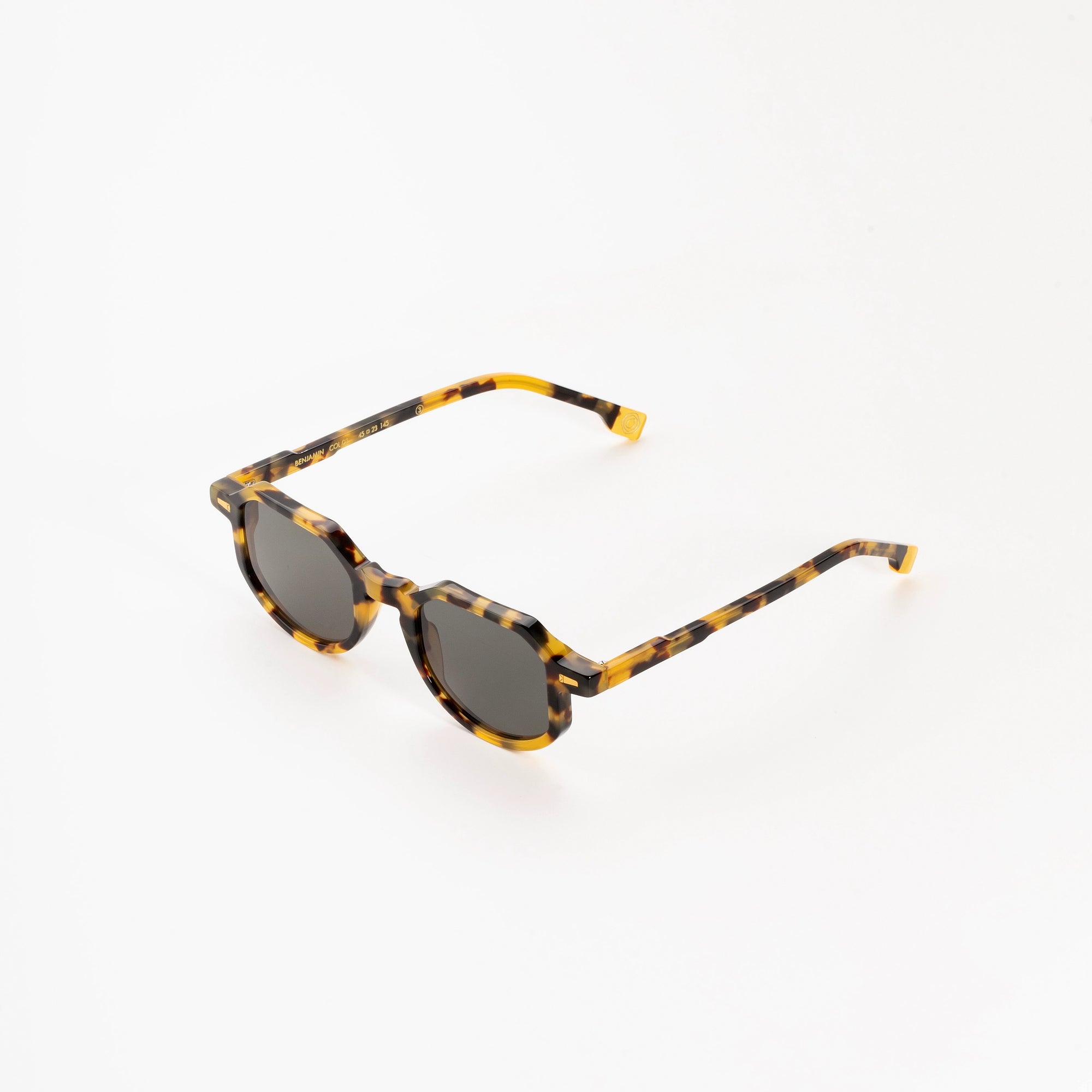 Kyme Eyewear Kymini Benjamin Sunglasses. Color Tortoise, Material Acetate cellulose, Size Medium
