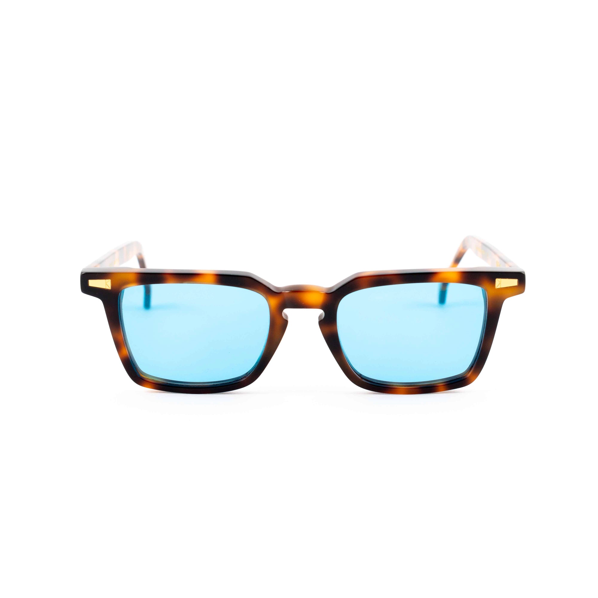 Kyme Eyewear Vlad: vintage rectangular sunglasses. Color Tortoise, Material Acetate cellulose, Size Small