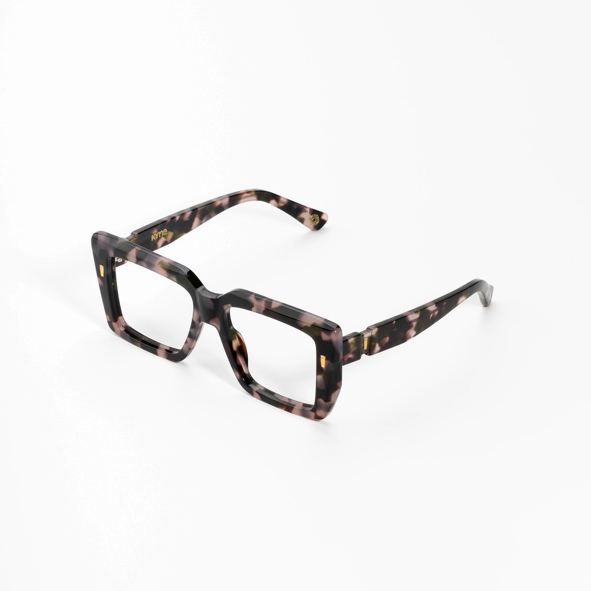 Kyme Eyewear Kyme Thalia Tortoise Sunglasses - Handmade Geometric Italian Eyewear. Color Tortoise, Size Medium