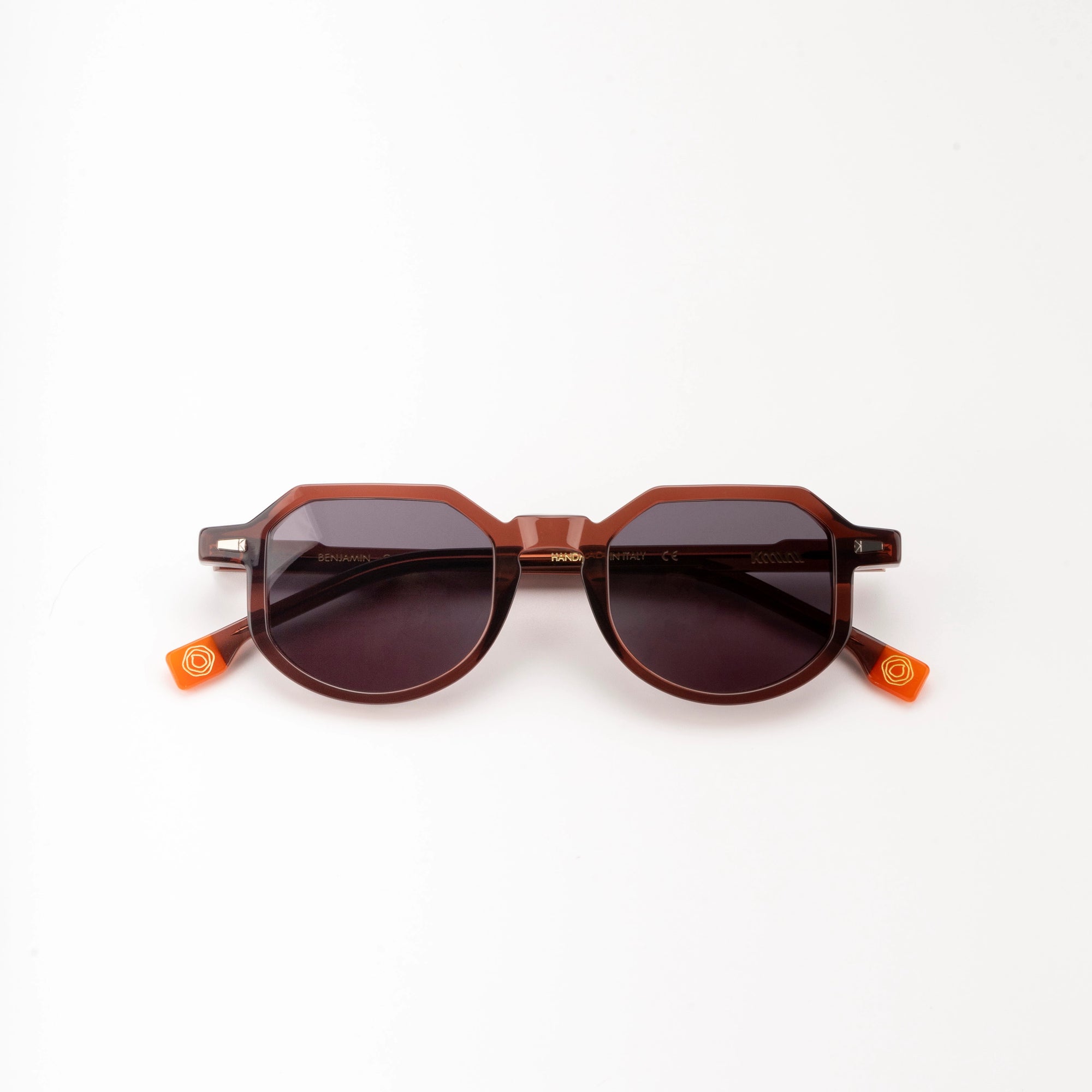 Kyme Eyewear Kymini Benjamin Sunglasses. Color Brown, Material Acetate cellulose, Size Medium