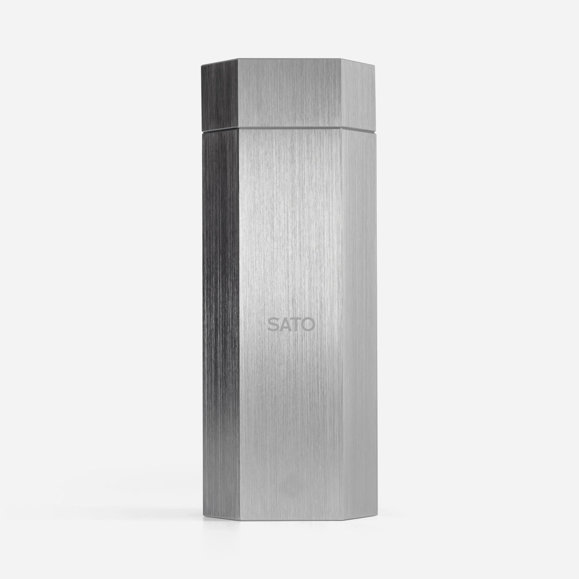 Eyewear case in matte silver