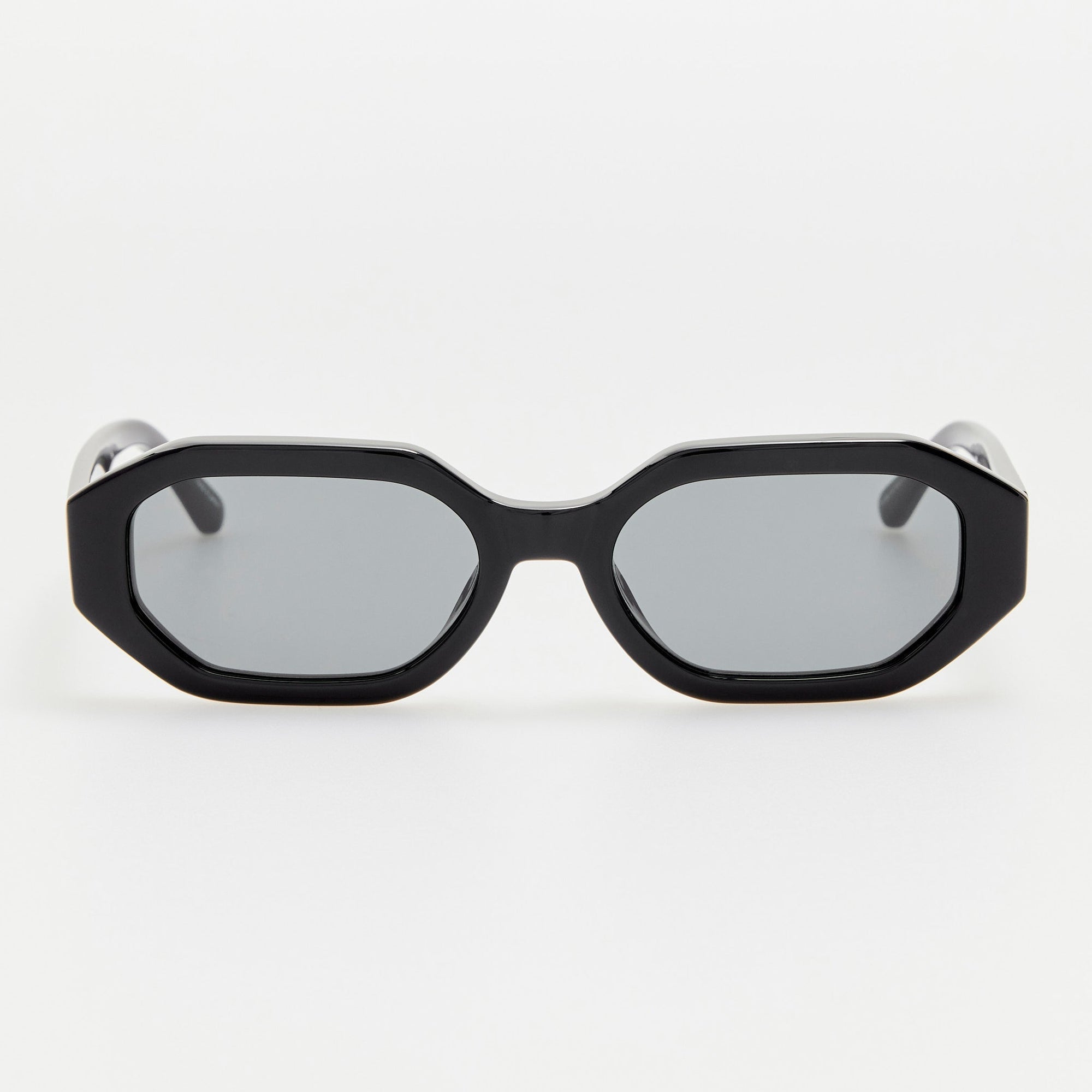 Irene Angular Sunglasses in Black