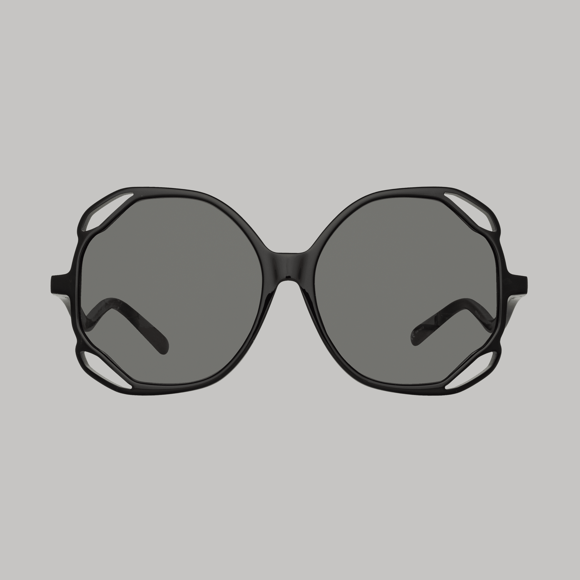 Jerry Oversized Sunglasses in Black