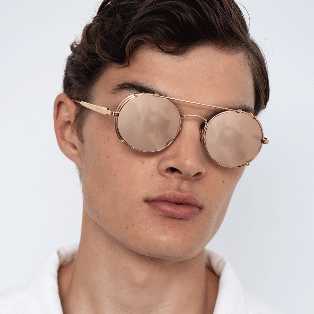 Jimi Sunglasses in 18K Rose Gold