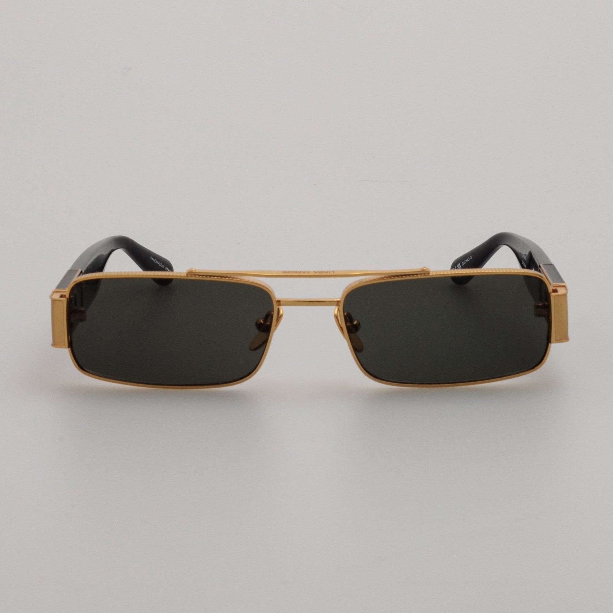 Joey Sunglasses in 22K Gold and Grey