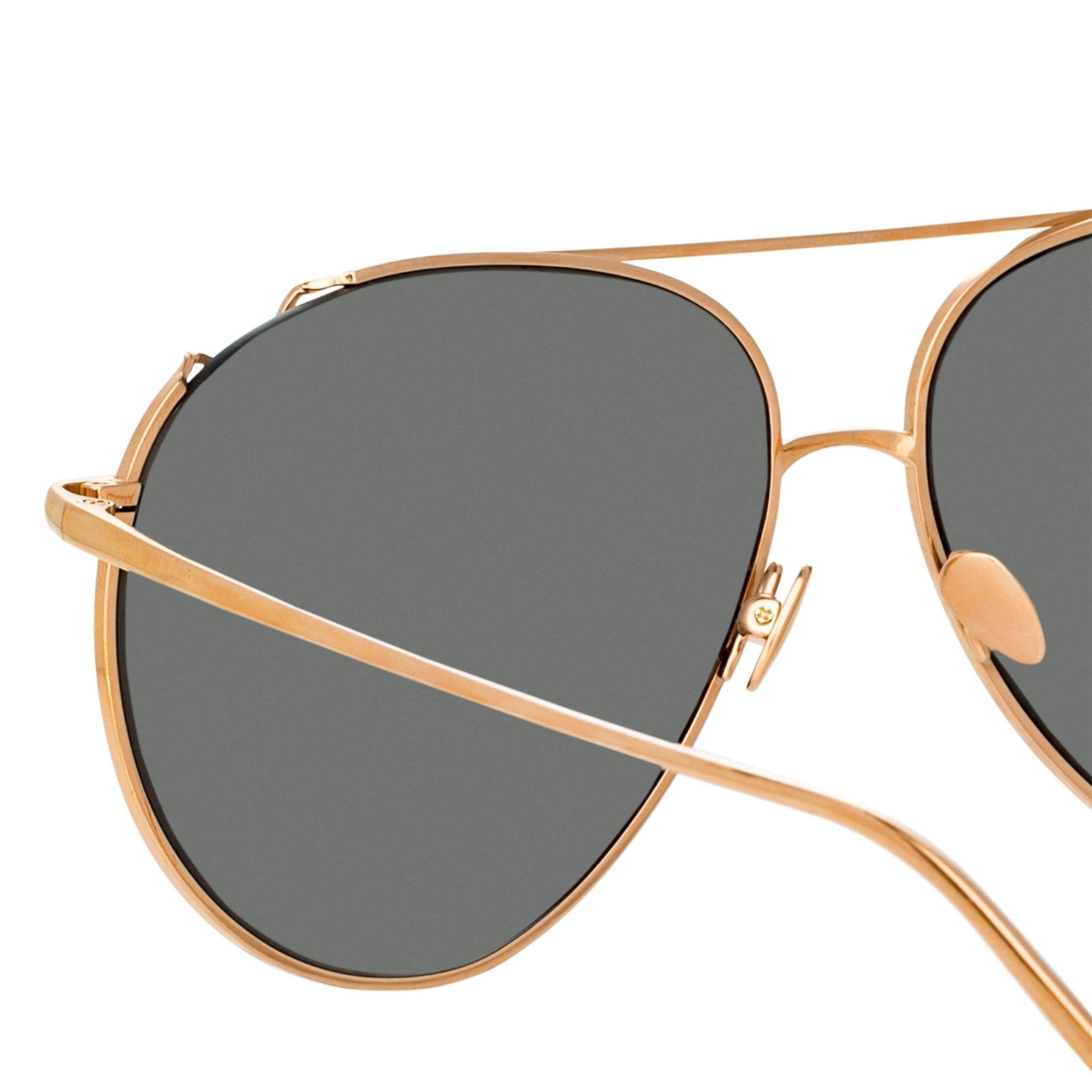 Joni Sunglasses in 18K Rose Gold and Platinum
