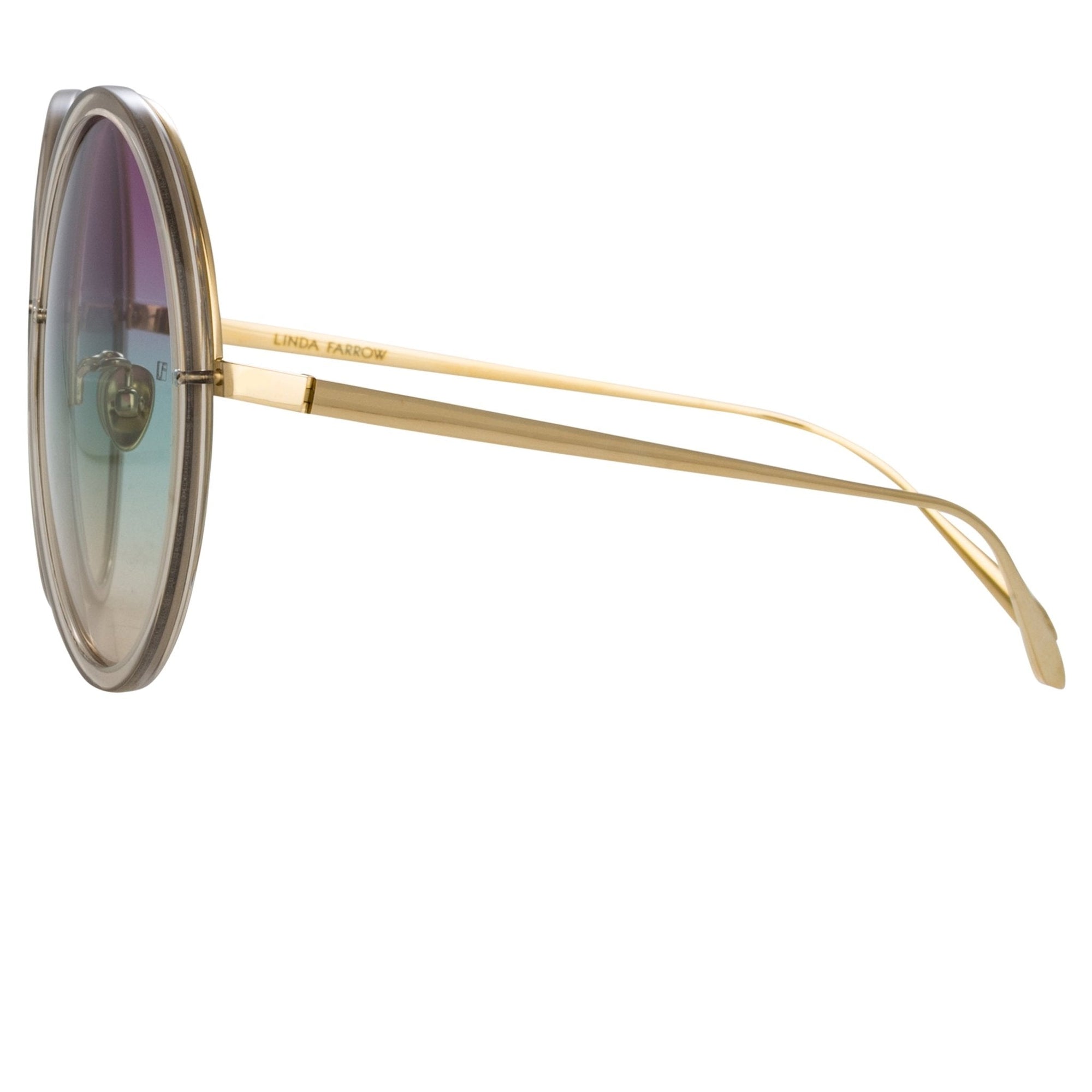 Kew Sunglasses in 22K Gold and Purple