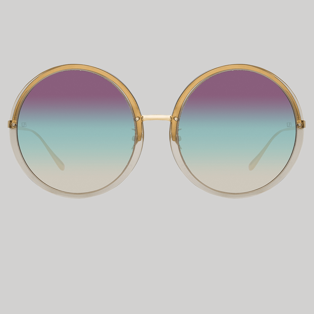 Kew Sunglasses in 22K Gold and Purple