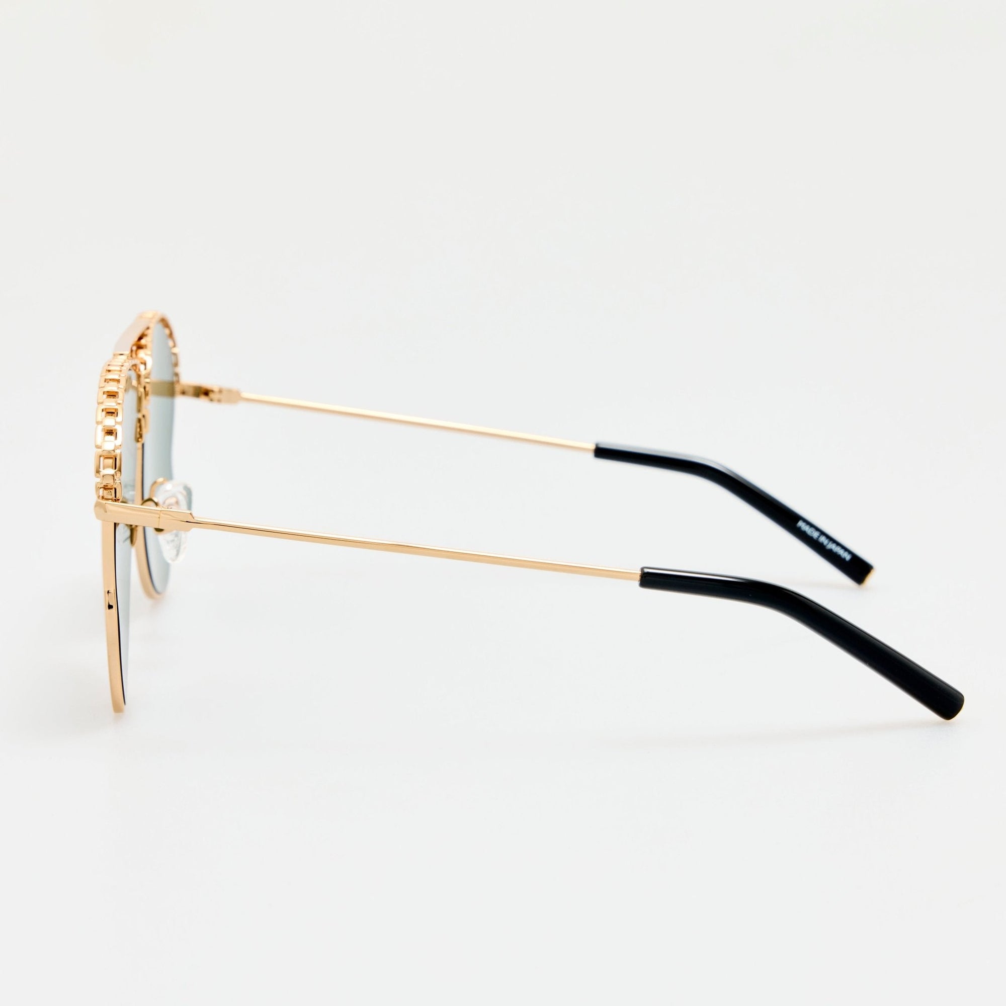 Kika Mendoza Sunglasses in Gold and Green