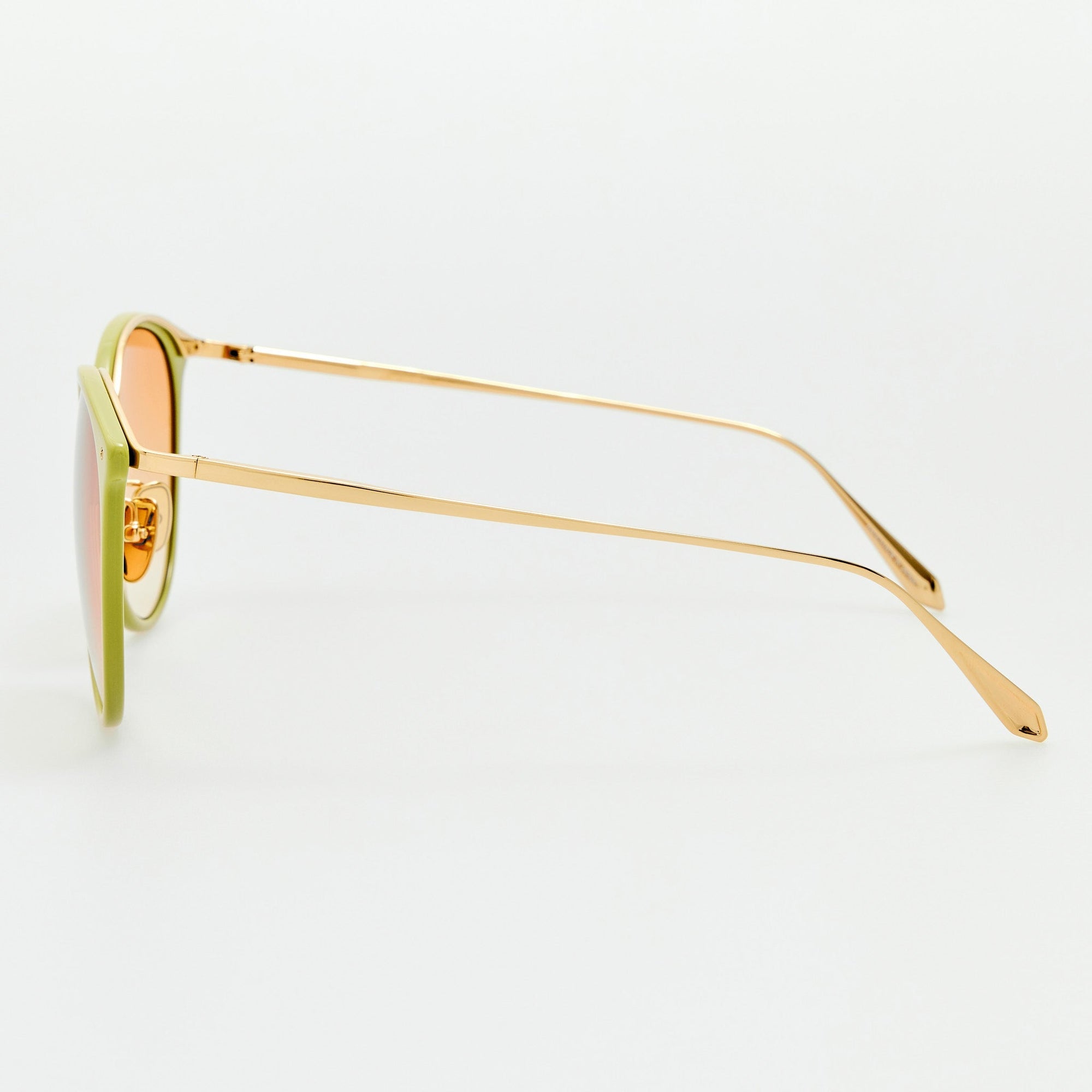 Kings Sunglasses in 22K Gold and Camel
