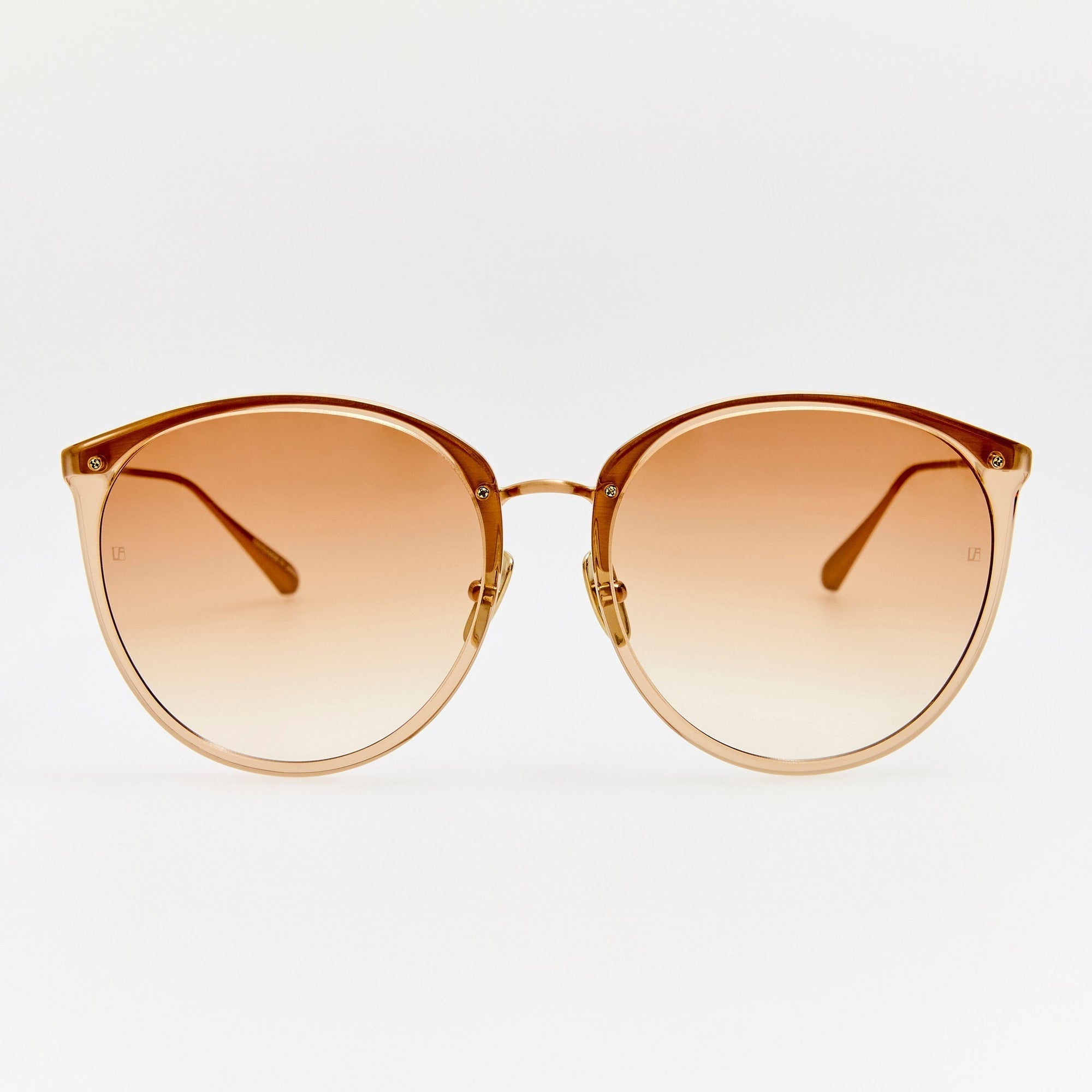 Kings Sunglasses in 22K Gold and Camel