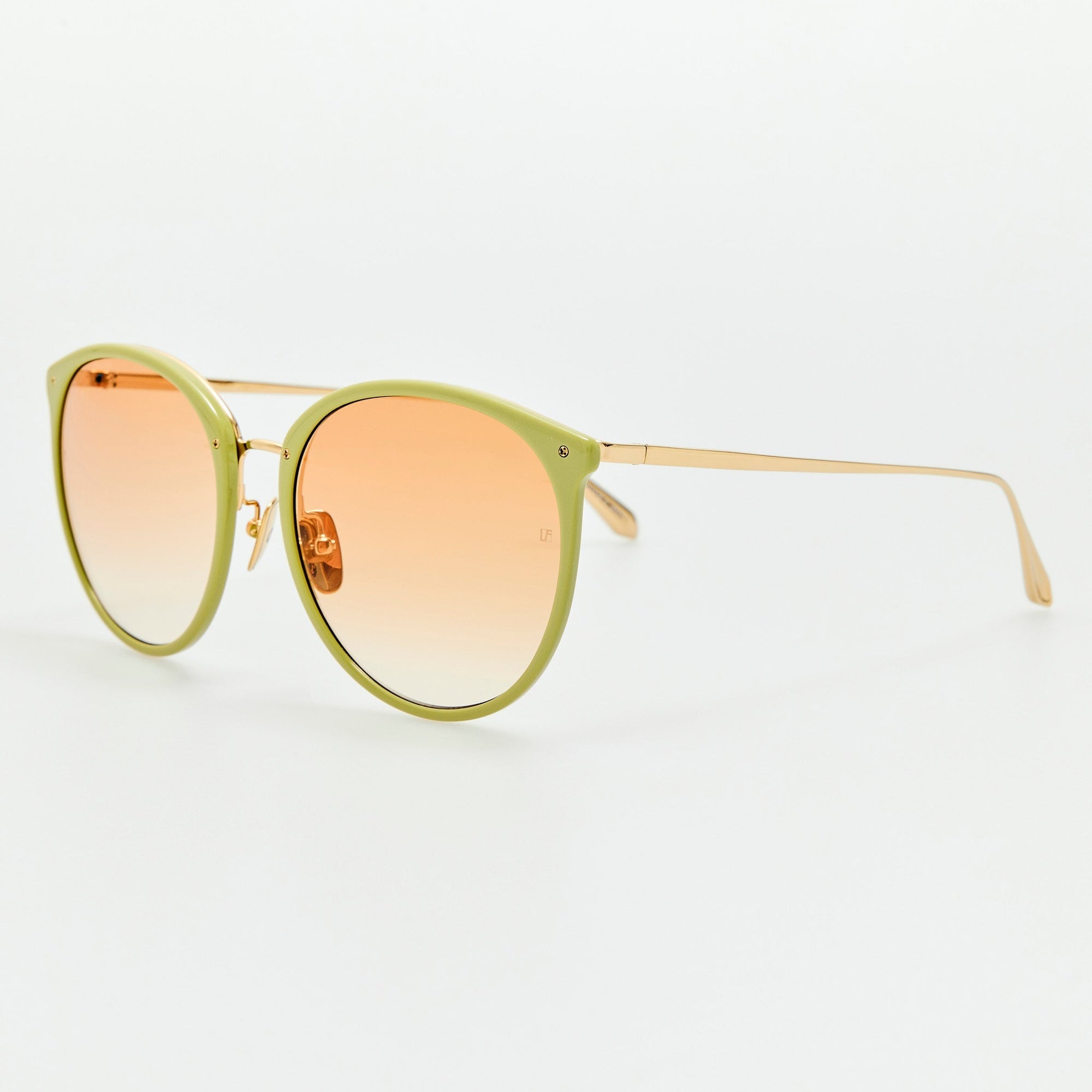 Kings Sunglasses in 22K Gold and Camel