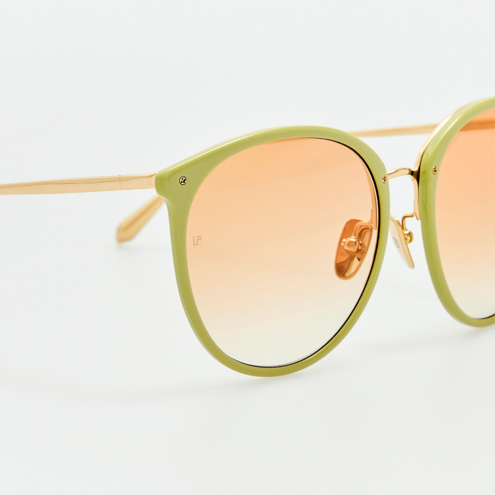 Kings Sunglasses in 22K Gold and Camel