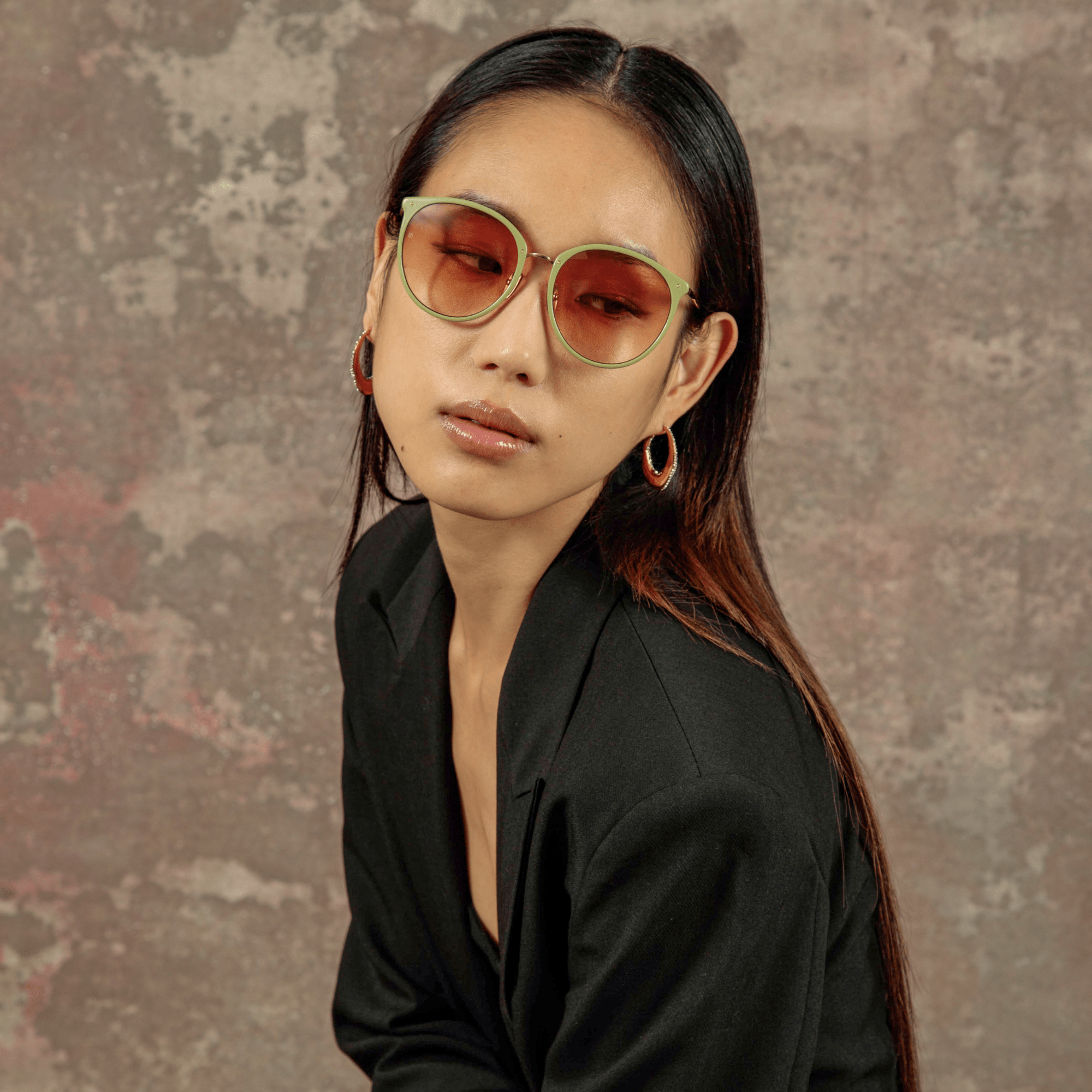 Kings Sunglasses in 22K Gold and Camel