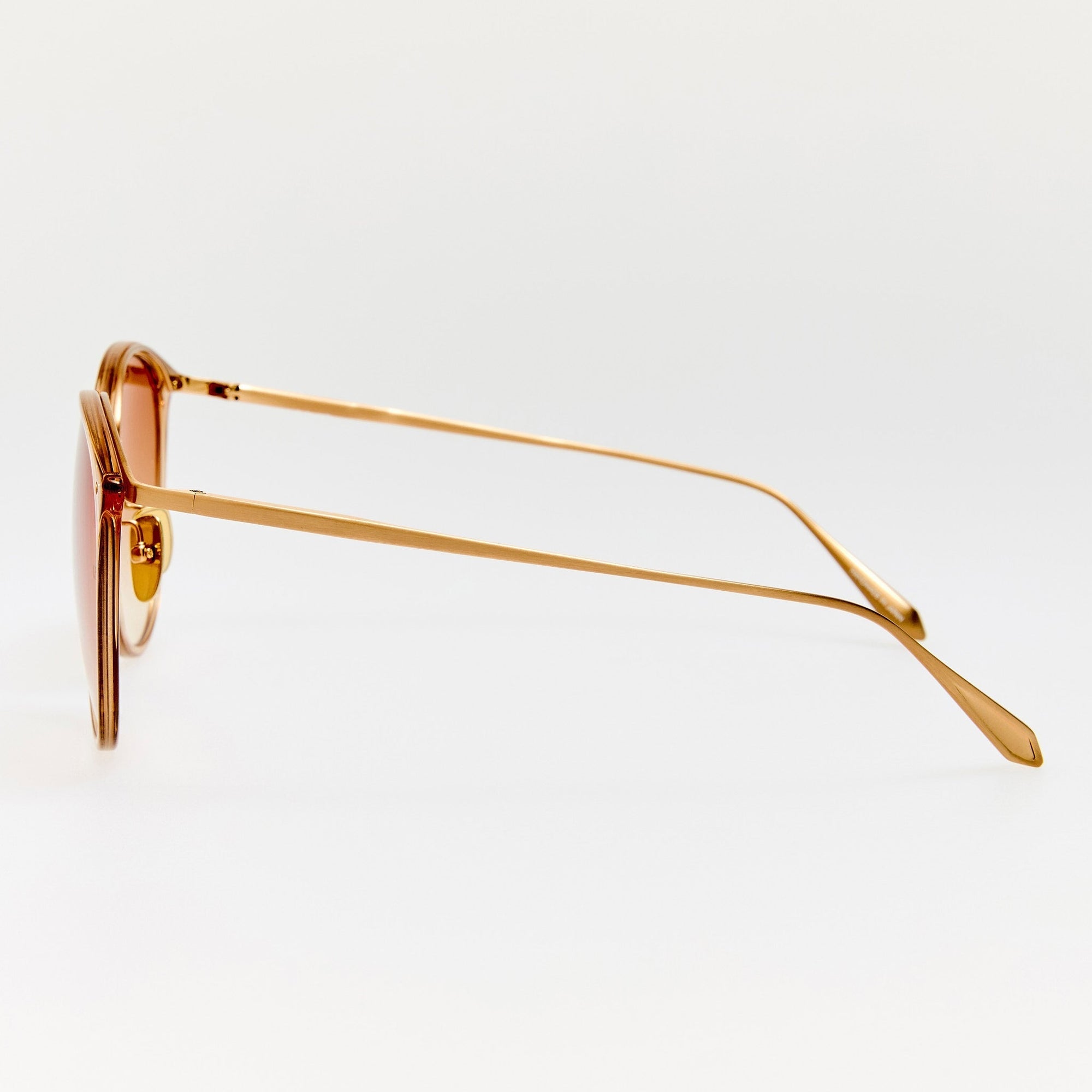 Kings Sunglasses in 22K Gold and Camel
