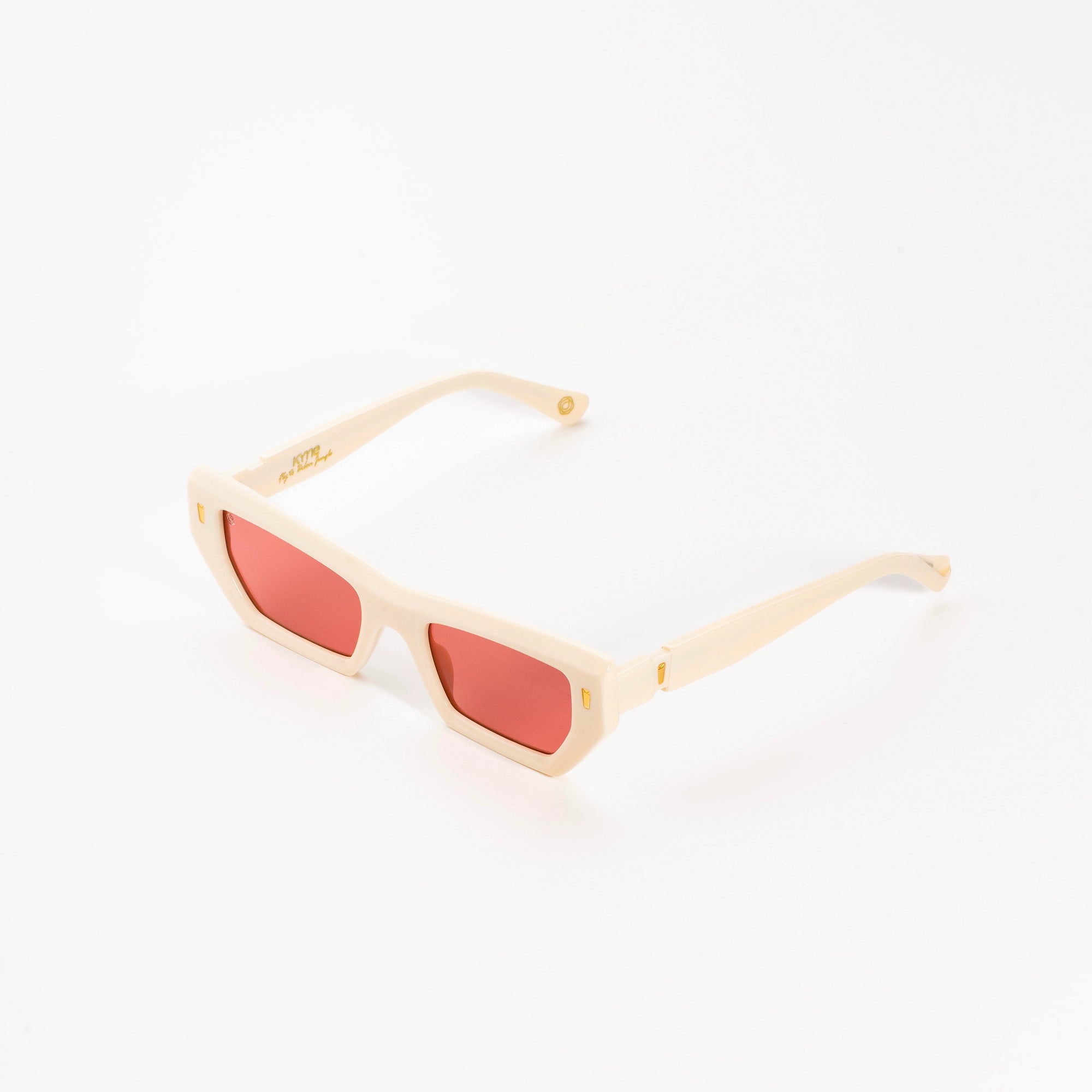 Kyme Eyewear Fly to Urban Joy Sunglasses. Color White, Material Acetate cellulose, Size Medium